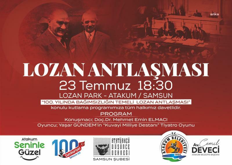 ATAKUM’DA LOZAN ANTLAŞMASI’NIN 100. YILINA ÖZEL KUTLAMA