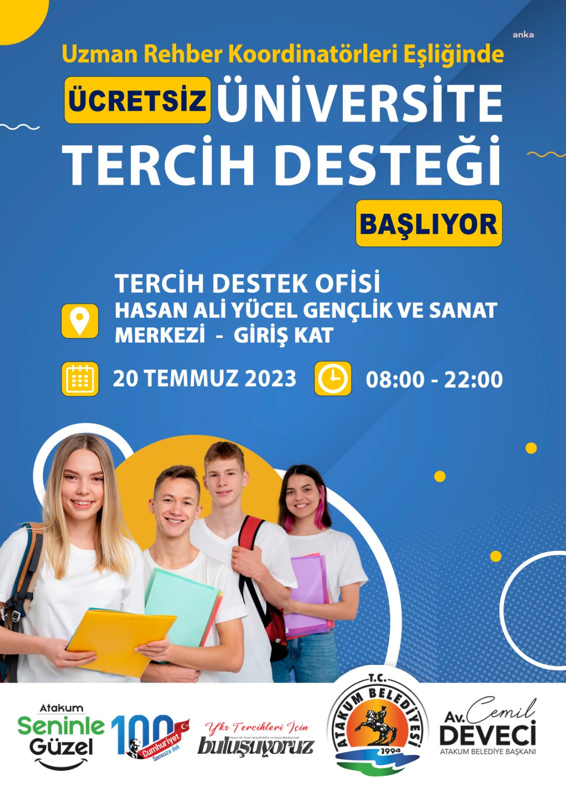 ATAKUM BELEDİYESİ’NDEN ÜNİVERSİTE ADAYLARINA TERCİH DESTEĞİ