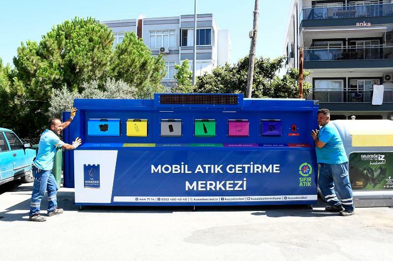 KUŞADASI BELEDİYESİ’NDEN YEŞİL BİR ADIM DAHA: MOBİL ATIK GETİRME MERKEZLERİ