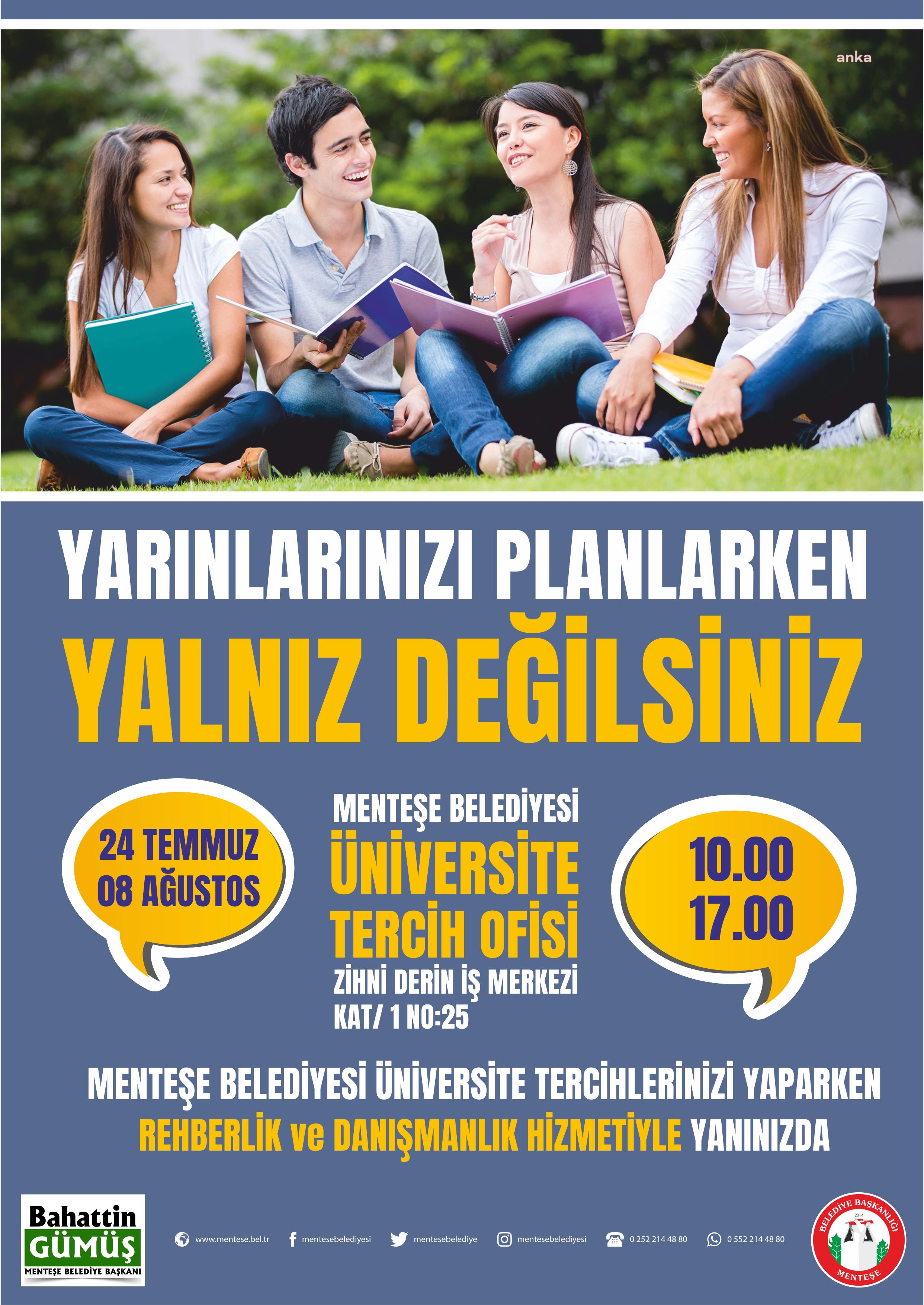 MENTEŞE BELEDİYESİ, YARINLARINI PLANLAYAN GENÇLERİ YALNIZ BIRAKMIYOR