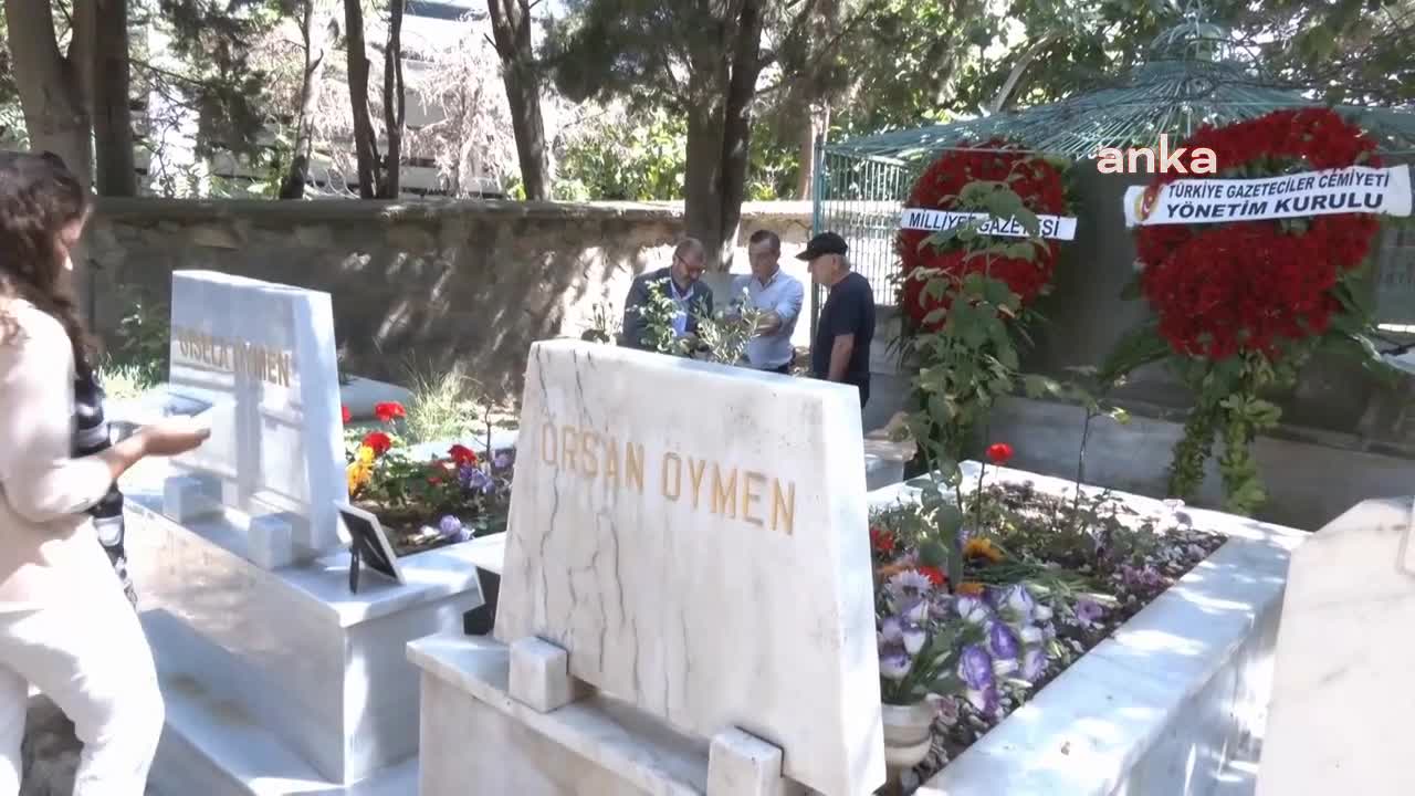 GAZETECİ YAZAR ÖRSAN ÖYMEN, VEFATININ 36’NCI YILINDA MEZARI BAŞINDA ANILDI