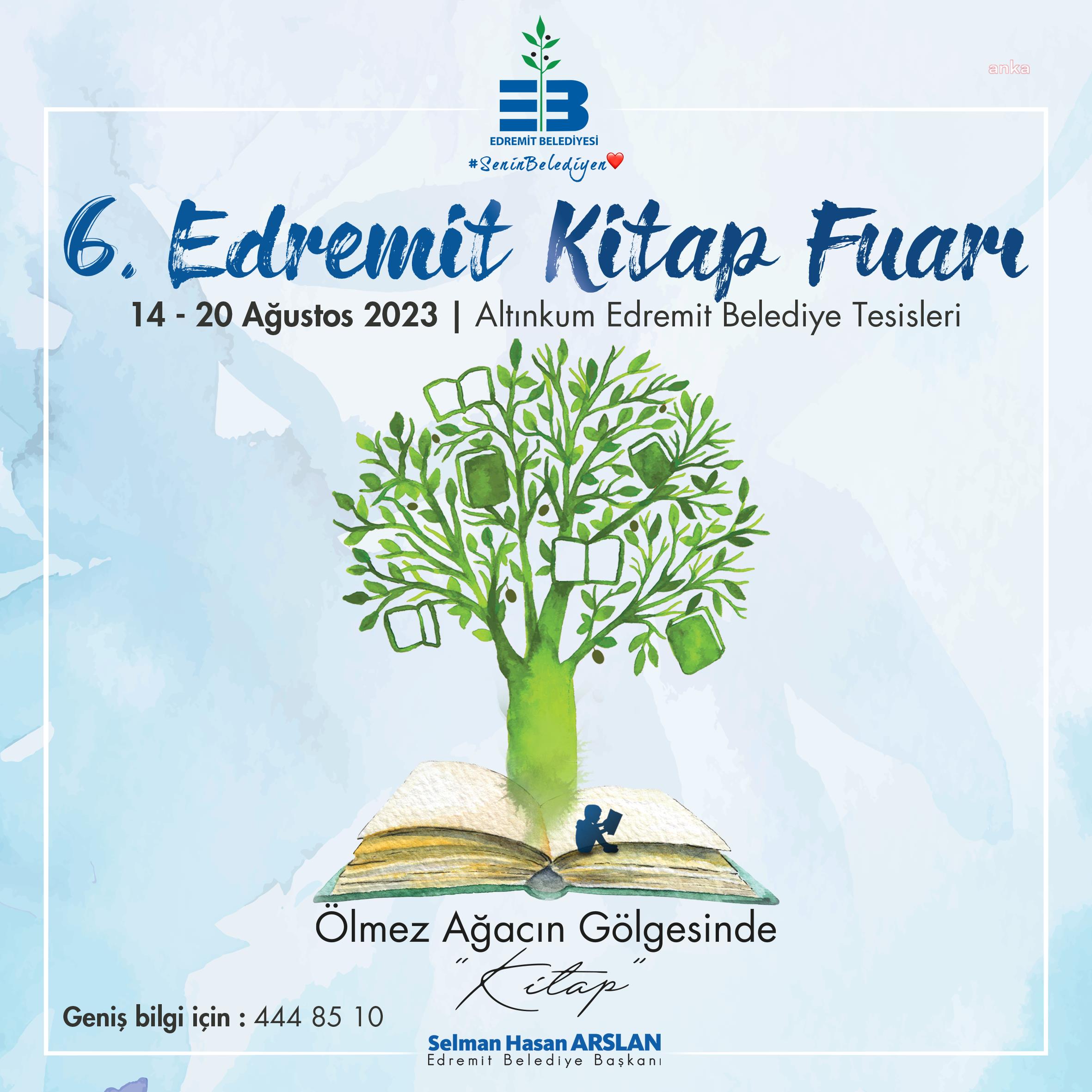 6. EDREMİT KİTAP FUARI, 14 AĞUSTOS’TA BAŞLIYOR