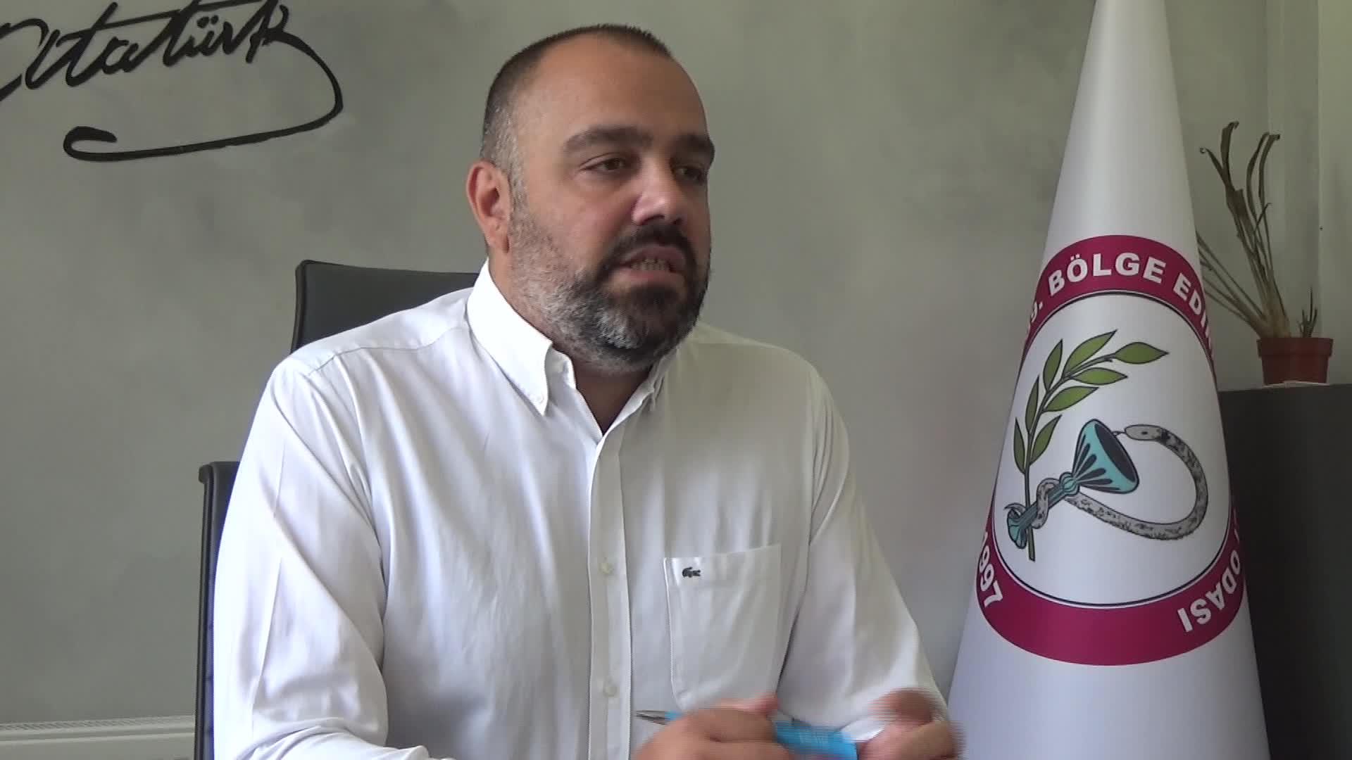 EDİRNE ECZACI ODASI BAŞKANI KILIÇCİGİL: "DİYABET HASTALARI İĞNE UÇLARINI HER GÜN DEĞİŞTİRMESİ GEREKİRKEN MAALESEF DEĞİŞTİRMİYORLAR"