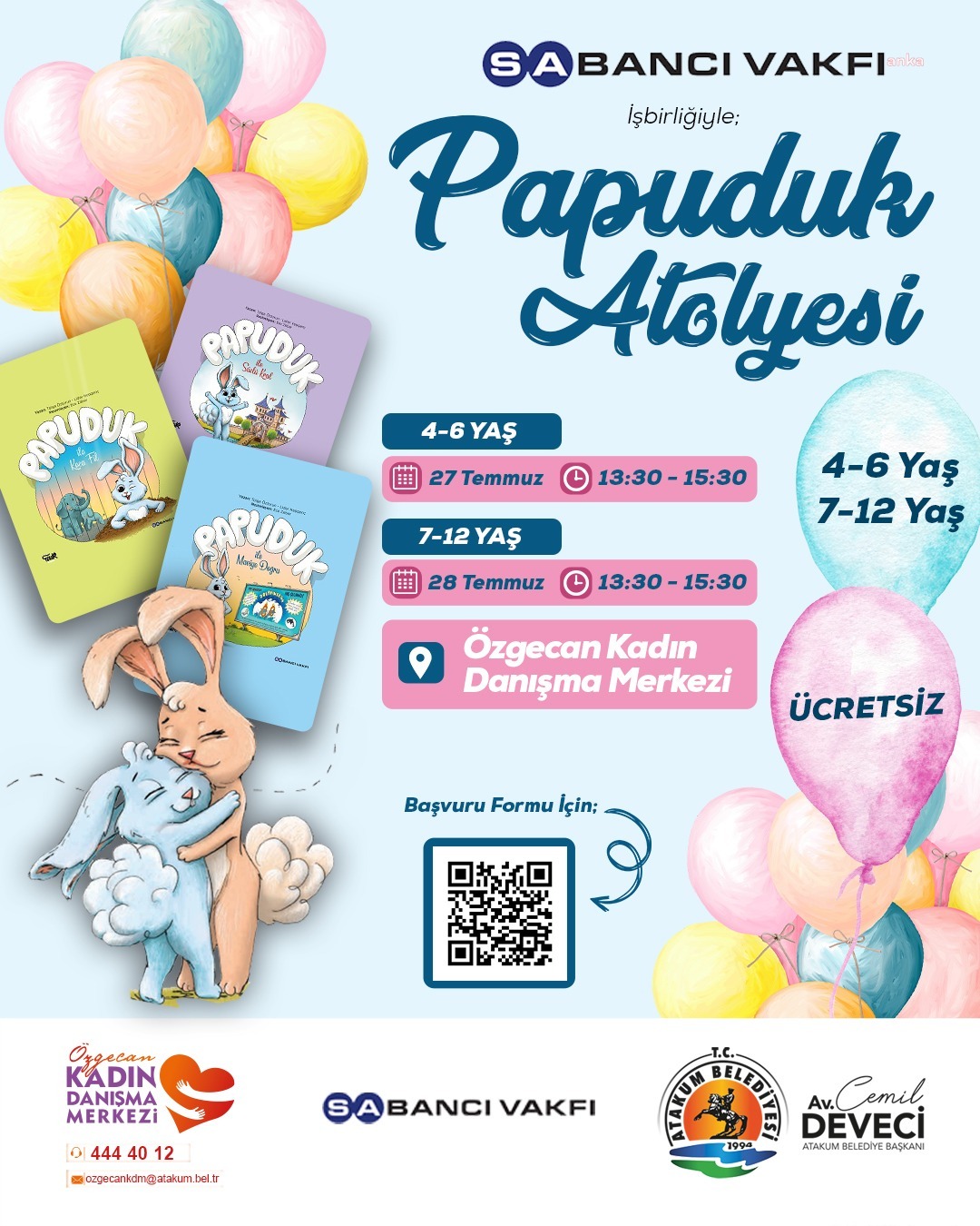 ATAKUM BELEDİYESİ’NDEN DOĞA VE HAYVAN SEVGİSİNİ ARTIRMAK İÇİN "PAPUDUK ATÖLYE"