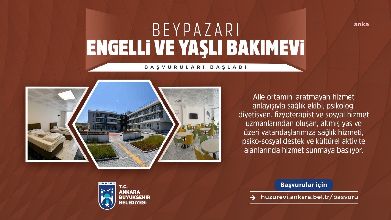 BEYPAZARI ENGELLİ VE YAŞLI BAKIMEVİ İÇİN ÖN KAYITLAR BAŞLADI
