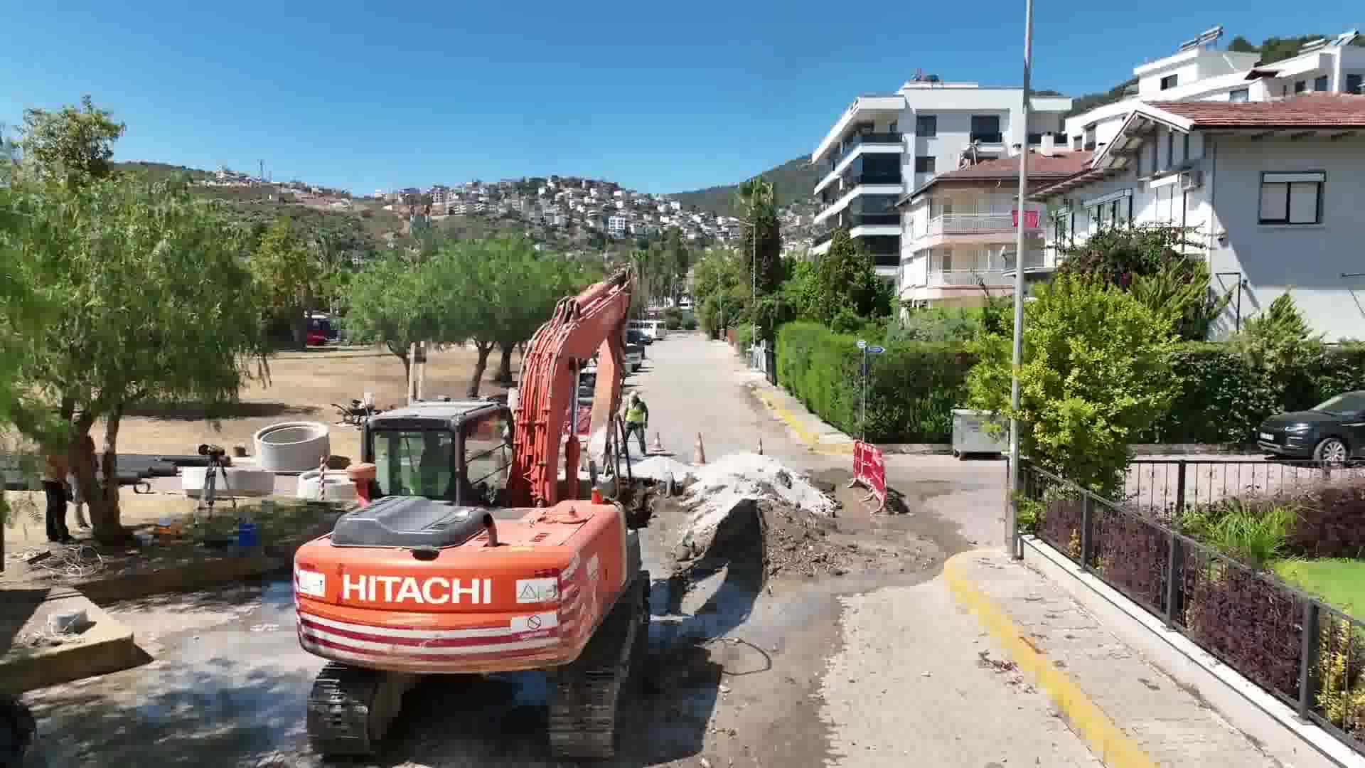 FİNİKE KANALİZASYON ŞEBEKE HATTI İNŞAATINDA SONA GELİNDİ