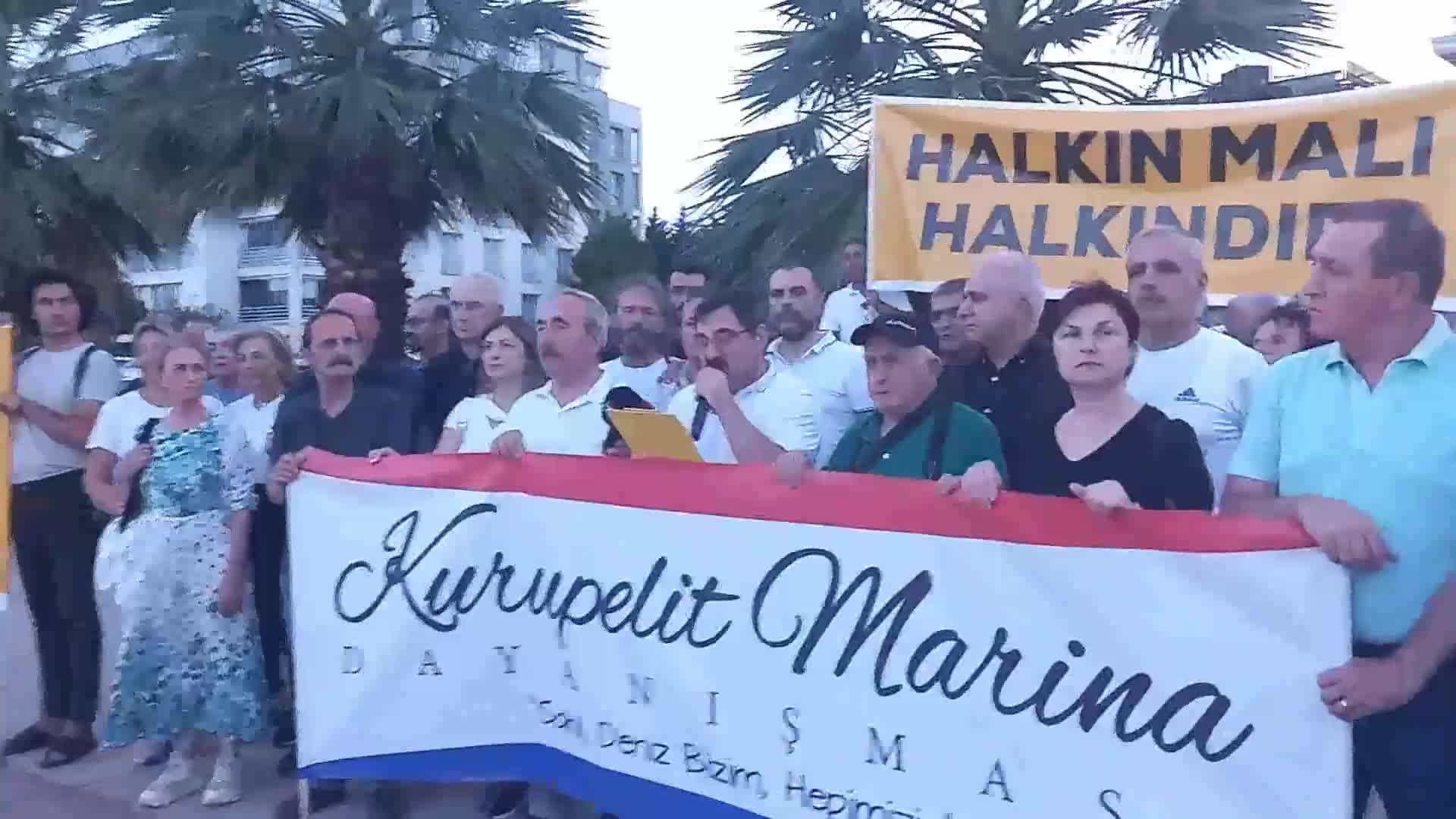 SAMSUN KURUPELİT MARİNA DAYANIŞMASI, İHALE ÖNCESİ SON KEZ EYLEM YAPTI