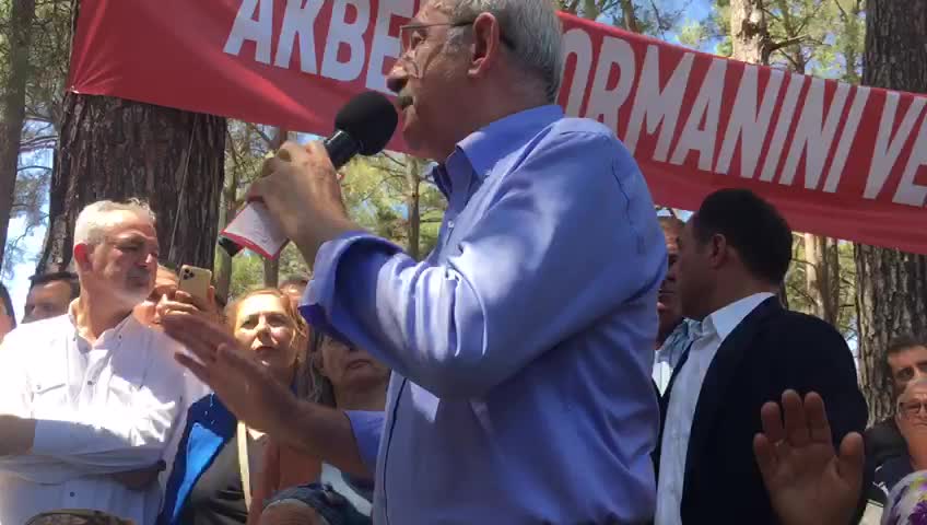 KILIÇDAROĞLU, AKBELEN ORMANI’NDA: “BEN BOŞUNA MI, ‘BU BEŞLİ ÇETELER BU MİLLETİN KANINI EMİYOR’ DİYORDUM. BUNUN İÇİN SÖYLÜYORDUM”