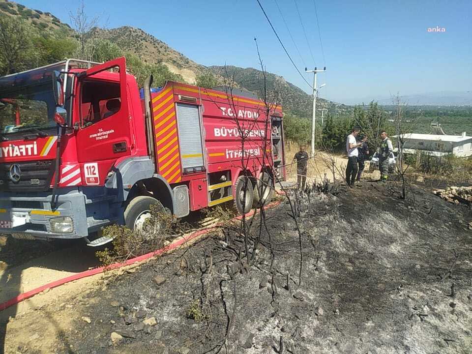 AYDIN BÜYÜKŞEHİR İTFAİYESİ, İNCİRLİOVA’DAKİ YANGINI KONTROL ALTINA ALDI