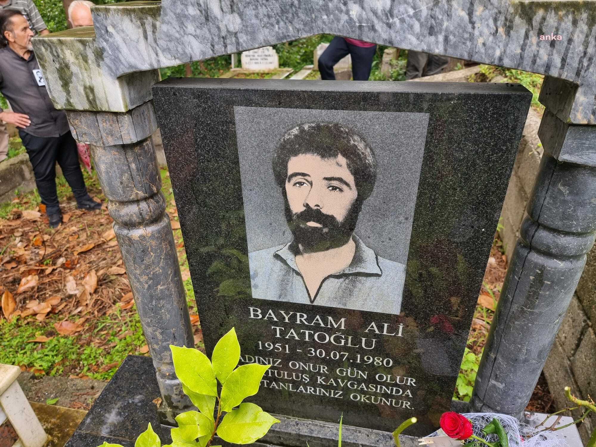 12 EYLÜL ÖNCESİNDE RİZE'DE ÖLDÜRÜLEN BAYRAM ALİ TATOĞLU, MEZARI BAŞINDA ANILDI