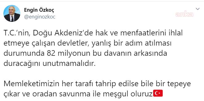 CHP'Lİ ÖZKOÇ: YANLIŞ BİR ADIM ATILMASI DURUMUNDA 82 MİLYONUN BU DAVANIN ARKASINDA DURACAĞINI UNUTMAMALIDIR