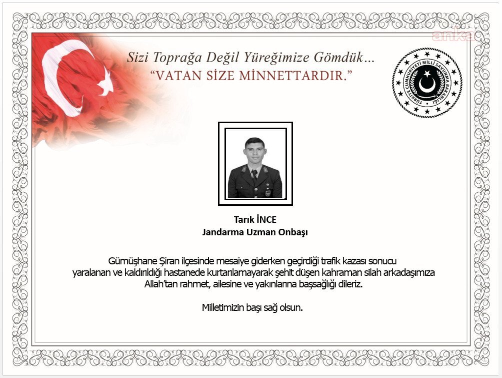 MSB: 1 ASKER ŞEHİT OLDU