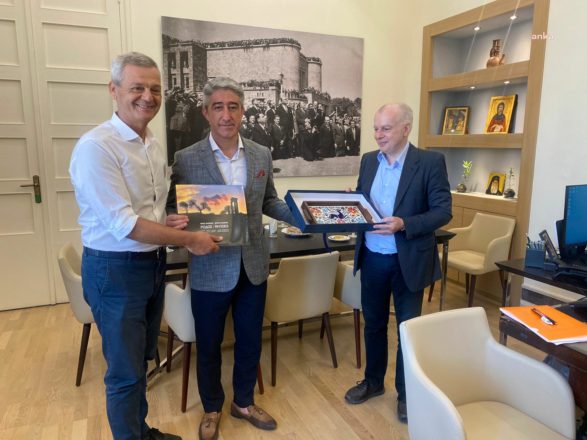 MARMARİS BELEDİYE BAŞKANI OKTAY’DAN RODOS’A ‘GEÇMİŞ OLSUN’ ZİYARETİ