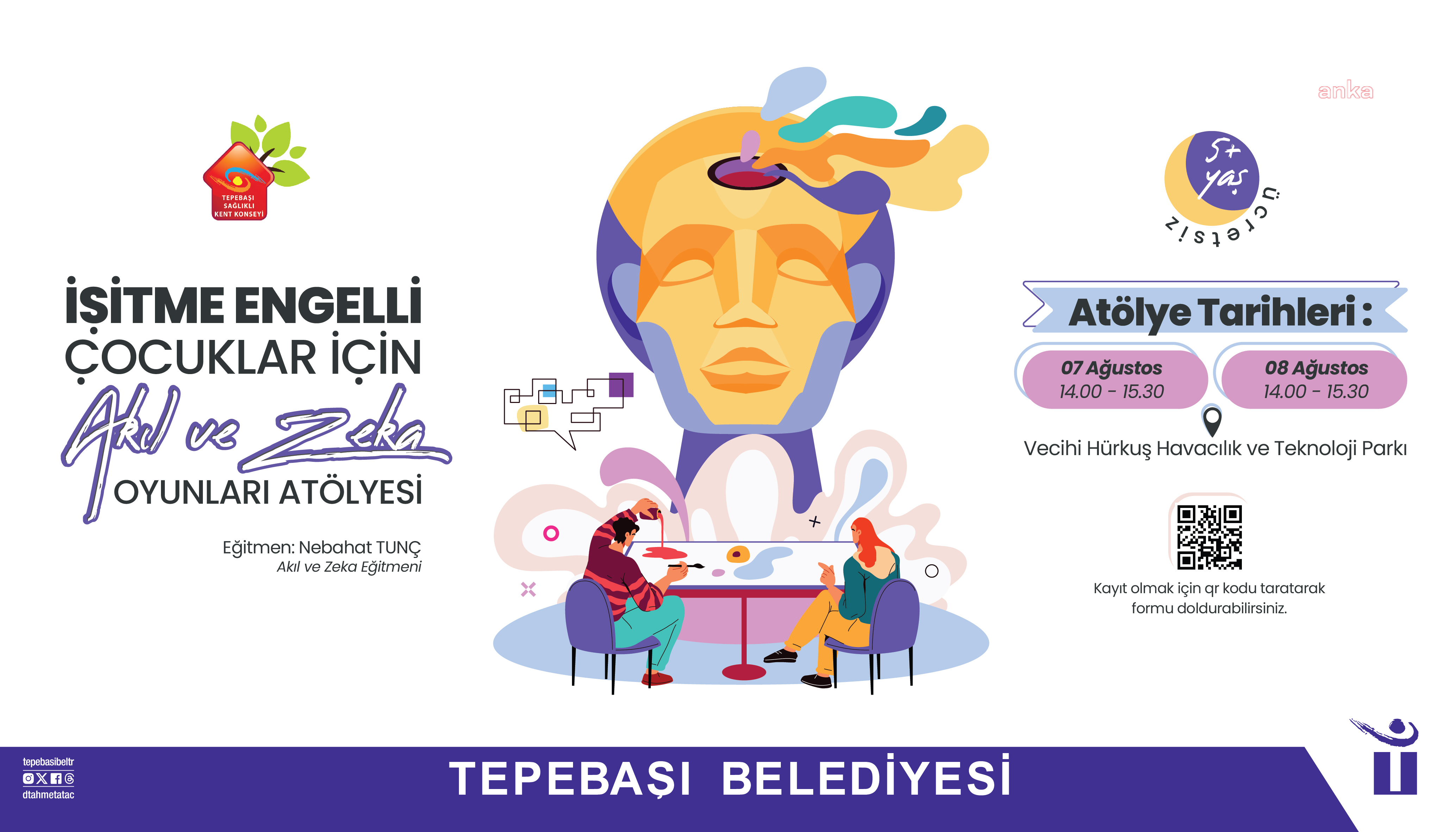 TEPEBAŞI BELEDİYESİ’NDEN İŞİTME ENGELLİ ÇOCUKLAR İÇİN AKIL VE ZEKA OYUNLARI ATÖLYESİ