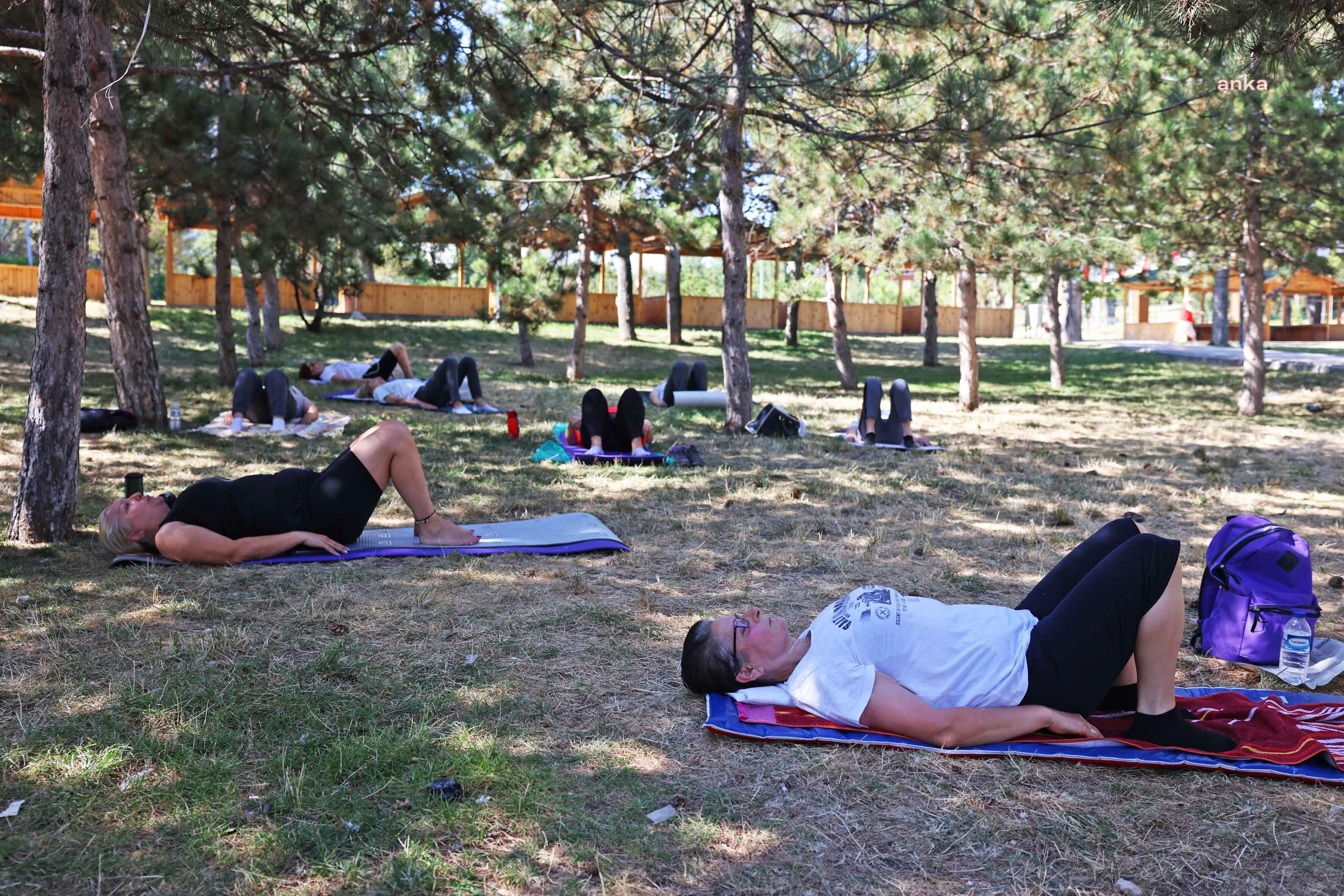 ÇANKAYALILAR AÇIK HAVADA SPOR YAPIYOR