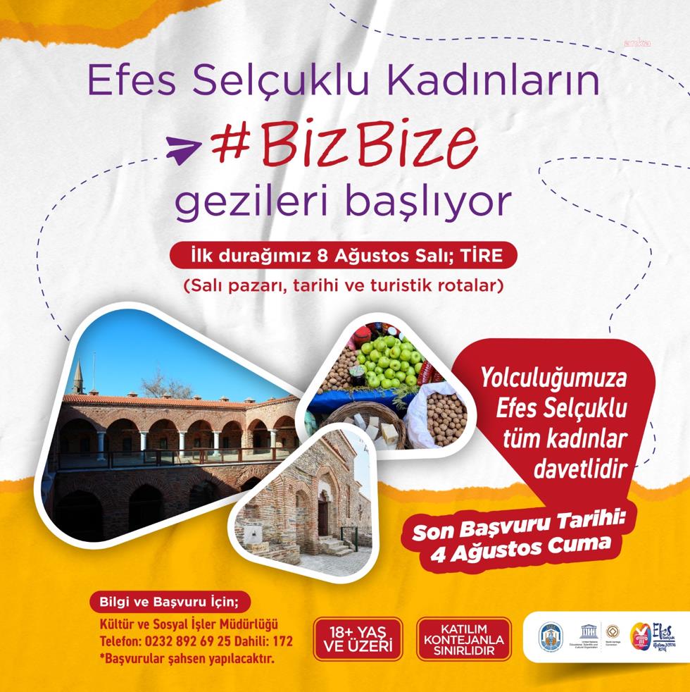 EFES SELÇUKLU KADINLARA YÖNELİK “BİZ BİZE” GEZİLERİ TİRE’YLE BAŞLIYOR
