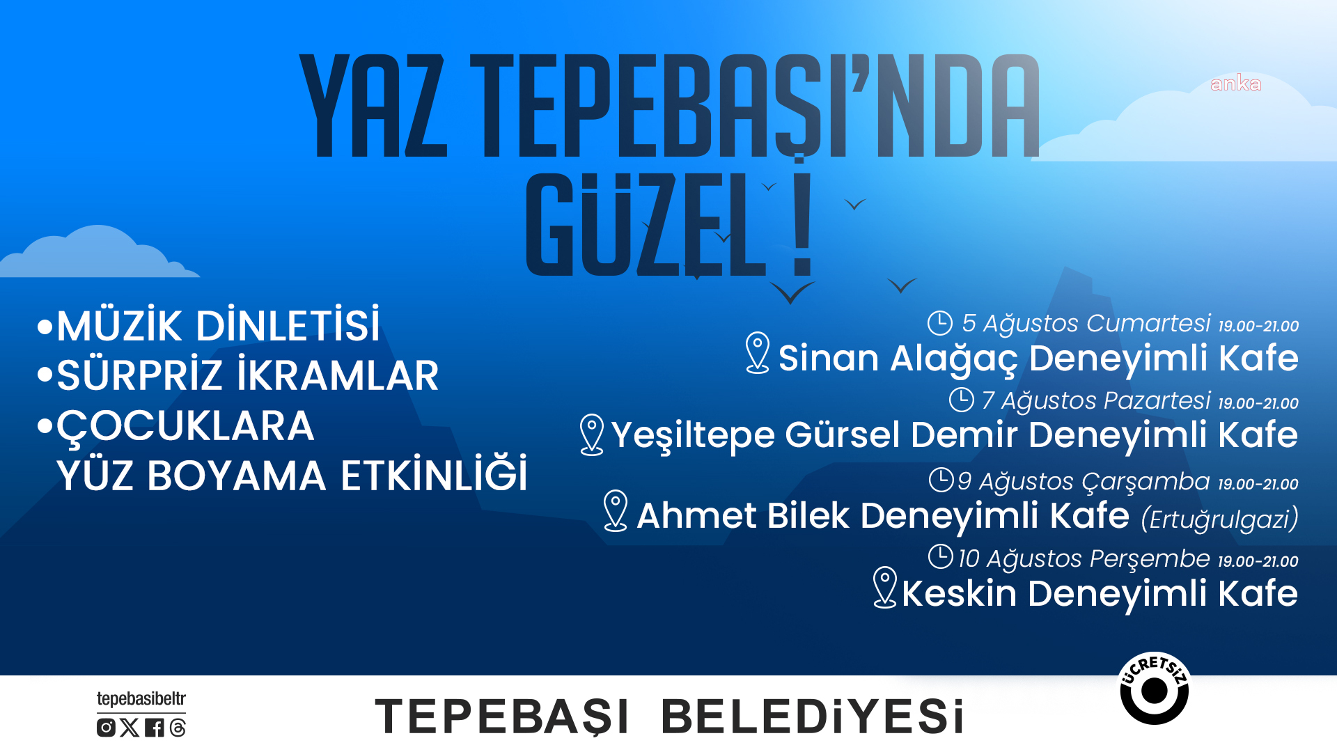 "YAZ TEPEBAŞI'NDA GÜZEL" ETKİNLİKLERİ ESKİŞEHİRLİLERLE BULUŞACAK
