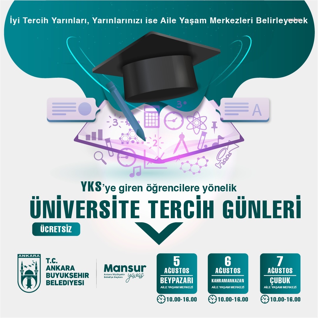 ANKARA BÜYÜKŞEHİR BELEDİYESİ’NDEN ÜNİVERSİTE TERCİH GÜNLERİ