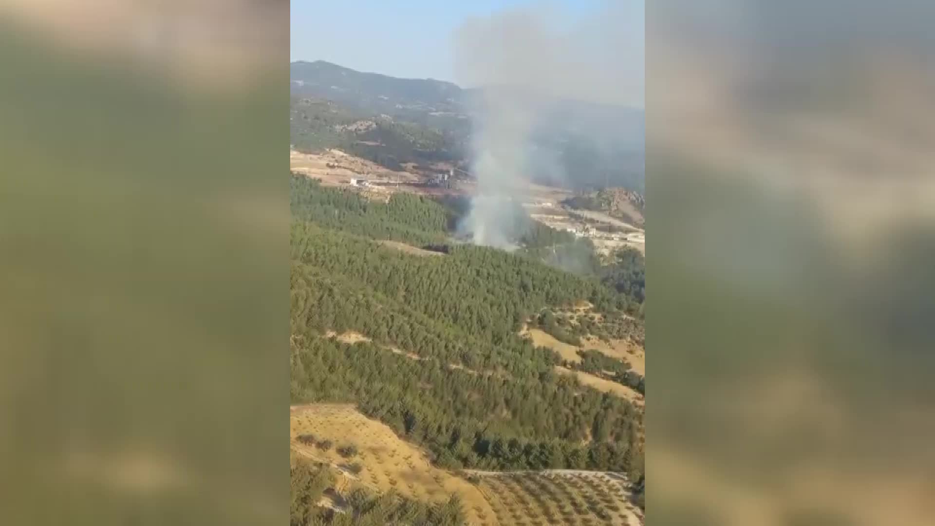 İZMİR’İN ÇEŞME VE KINIK İLÇELERİNDE YANGIN ÇIKTI