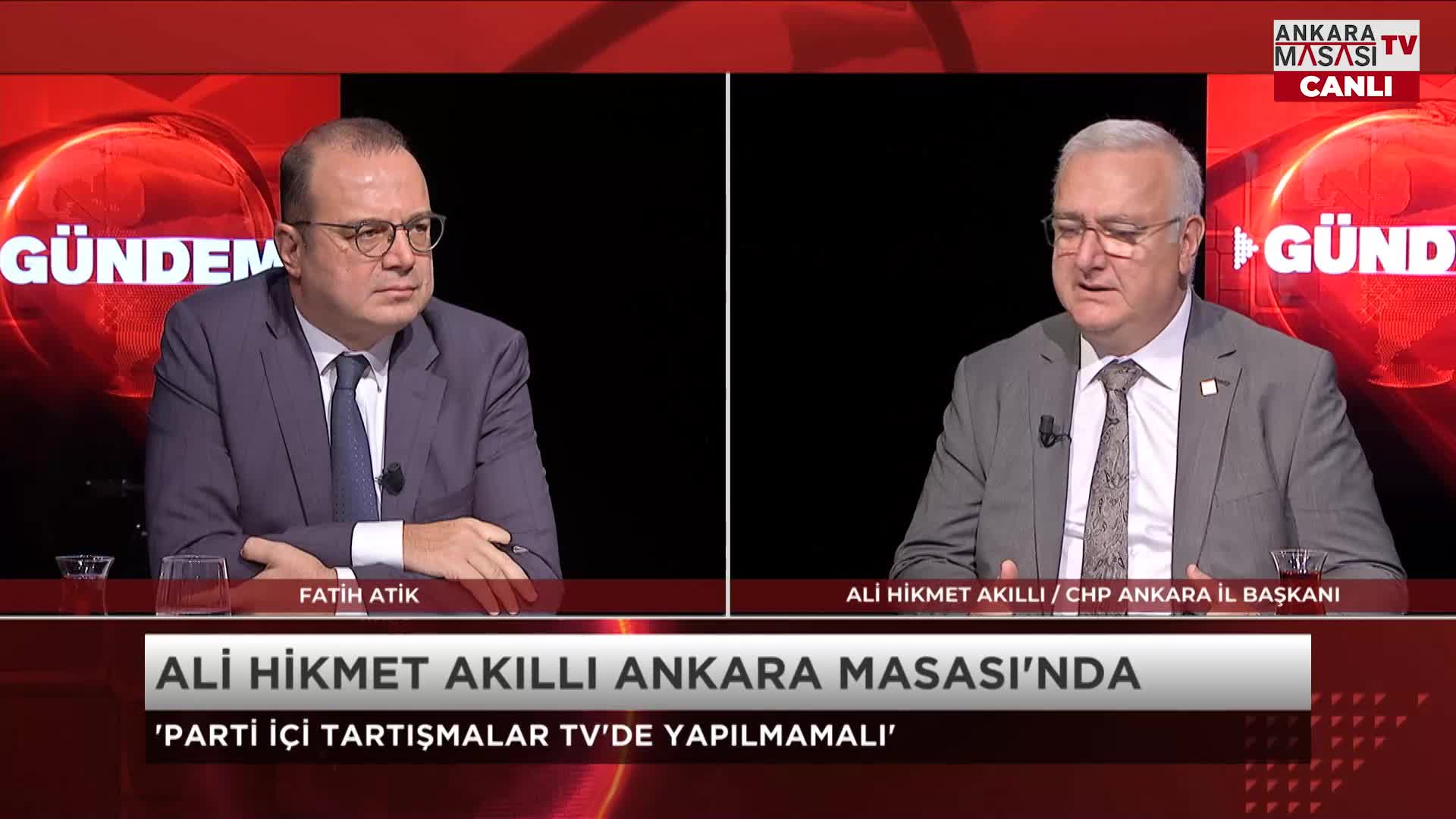 ALİ HİKMET AKILLI: BİZ YEREL SEÇİMLERE SAYIN GENEL BAŞKANIMIZ İLE GİDİLMESİ GEREKTİĞİ KANAATİNDEYİZ. ONDAN SONRA PARTİNİN KENDİ İÇ DİNAMİKLERİ İÇERİSİNDE PARTİNİN İHTİYACI OLAN DEĞİŞİMLER, DÖNÜŞÜMLER ADI NEYSE BUNLAR OLACAKTIR