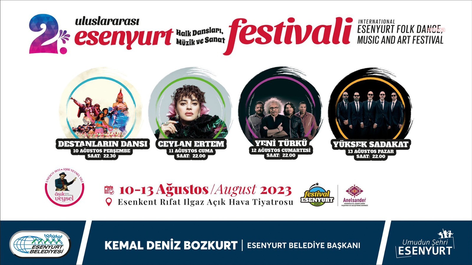 ‘2. ULUSLARARASI ESENYURT HALK DANSLARI MÜZİK VE SANAT FESTİVALİ’ BAŞLIYOR
