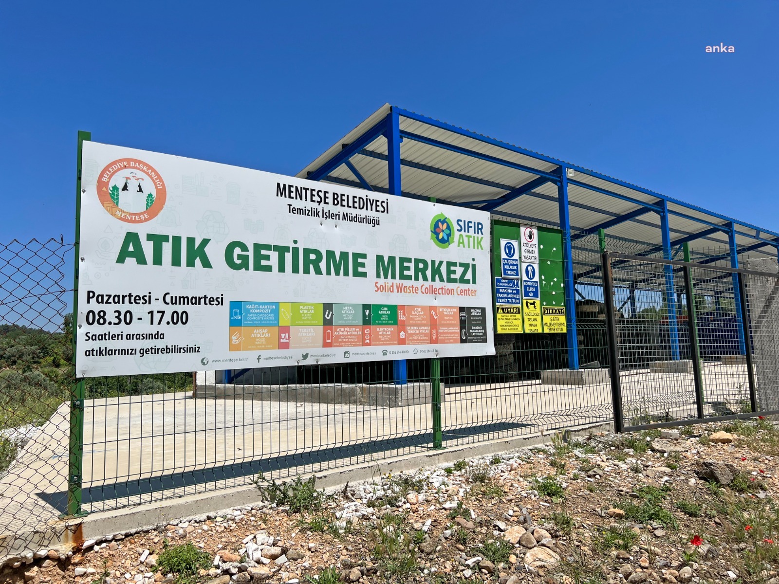 MENTEŞE ATIK TOPLAMA MERKEZİ’NDE 1 YILDA 10 BİN 964 TON ATIK TOPLANDI