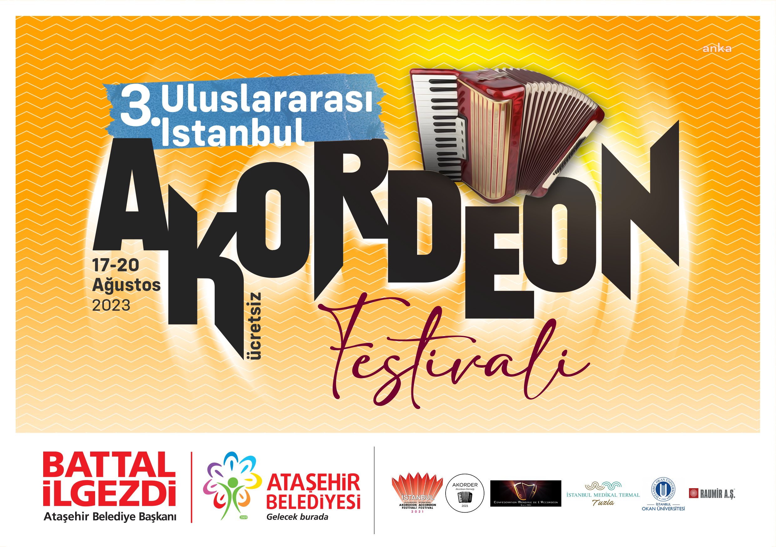 ATAŞEHİR'DE ‘3. ULUSLARARASI İSTANBUL AKORDEON FESTİVALİ’ BAŞLIYOR