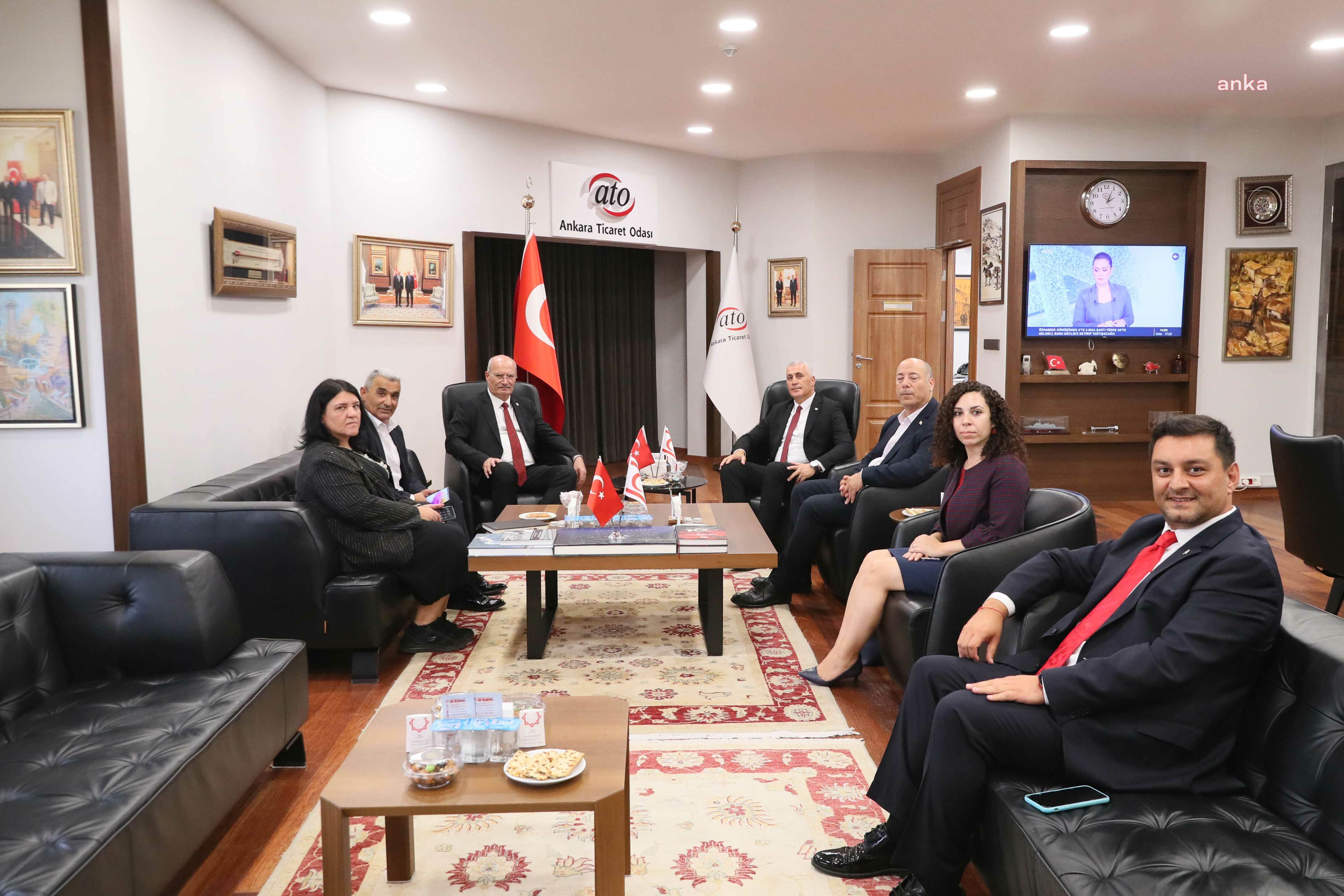 KKTC EKONOMİ VE ENERJİ BAKANI AMCAOĞLU, ATO BAŞKANI BARAN’I ZİYARET ETTİ… ATO BAŞKANI BARAN: “KKTC İLE TİCARETİMİZİ GELİŞTİRMEK İÇİN İŞ BİRLİĞİNE HAZIRIZ”