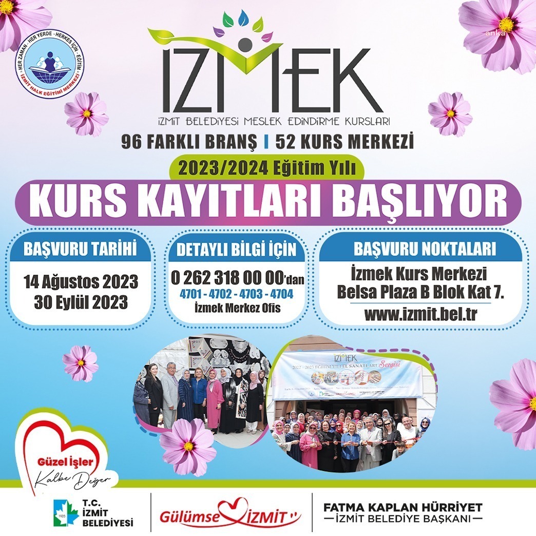 İZMEK’TE YENİ DÖNEM KAYITLARI BAŞLADI