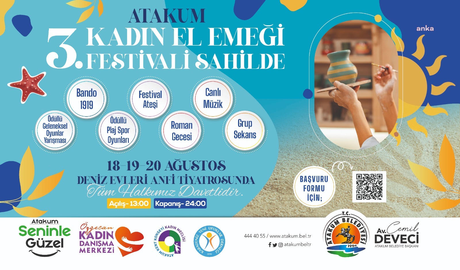 ‘3. ATAKUM KADIN EMEĞİ FESTİVALİ SAHİL’DE’ İÇİN GERİ SAYIM BAŞLADI
