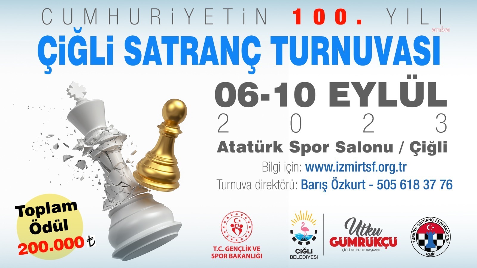 ÇİĞLİ'DE “BÜYÜK ÖDÜLLÜ” SATRANÇ TURNUVASI İÇİN GERİ SAYIM SÜRÜYOR