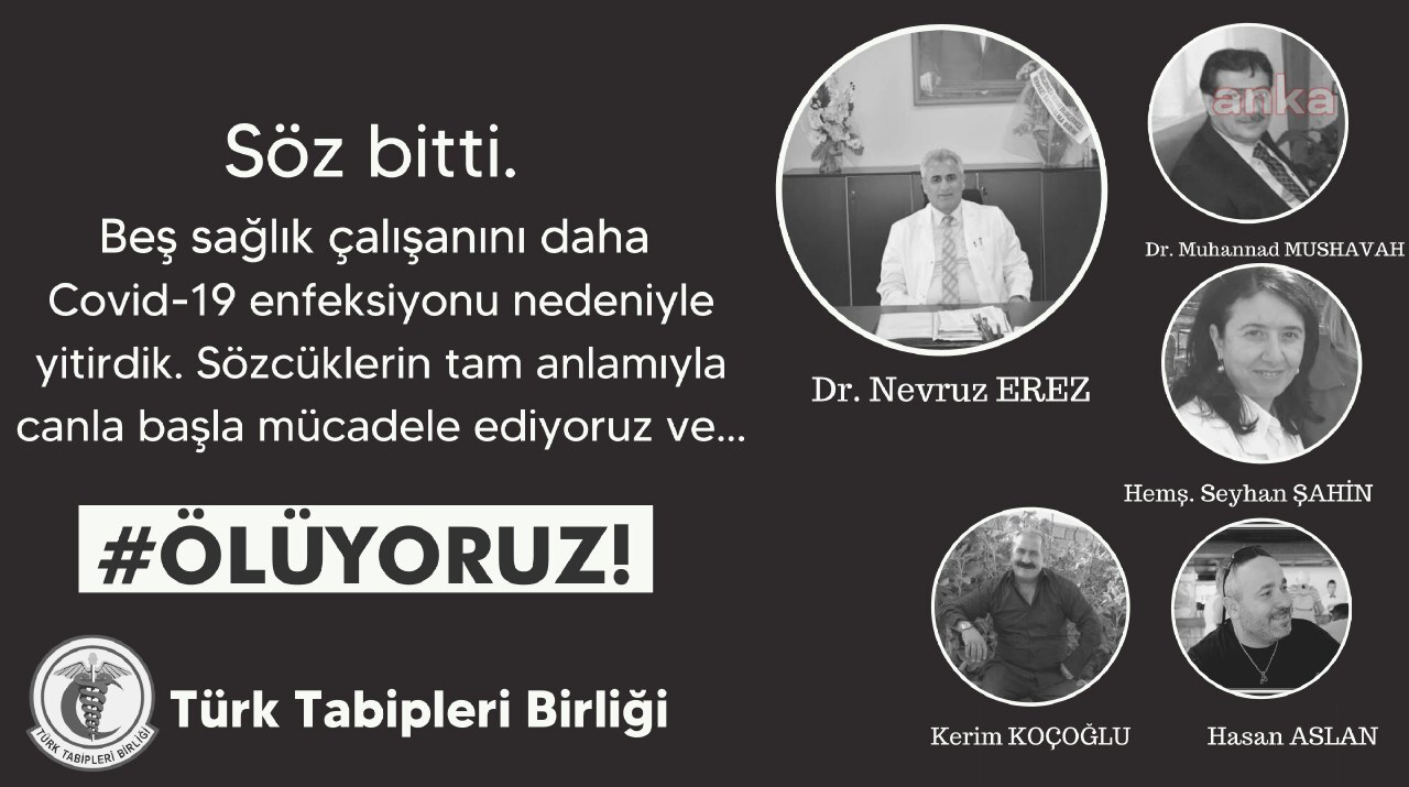 TÜRK TABİPLERİ BİRLİĞİ: ÖLÜYORUZ