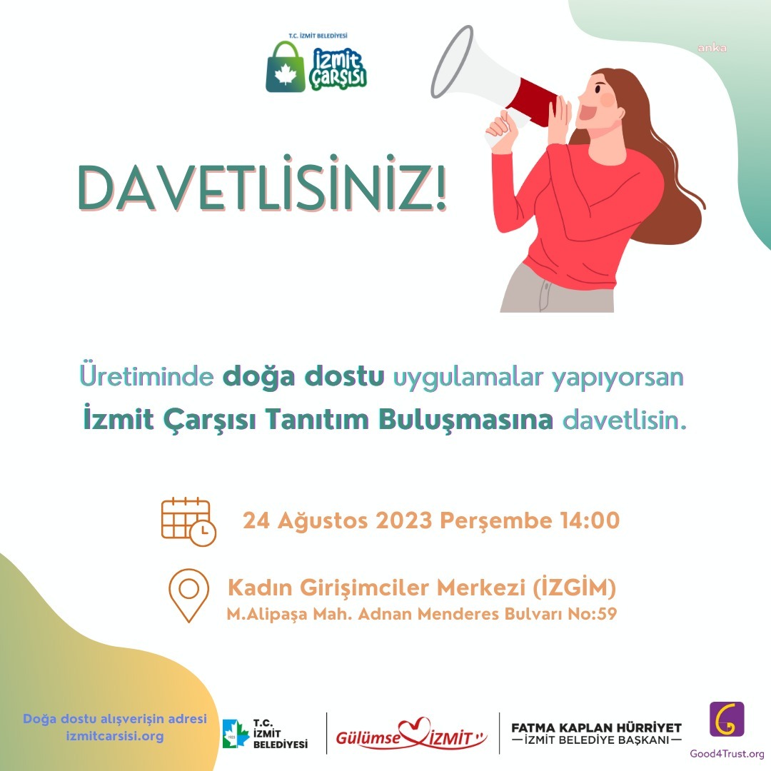İZMİT ÇARŞISI’NDA ÜRETİCİLER İLE TÜKETİCİLER TANITIM BULUŞMASINDA BİR ARAYA GELECEK