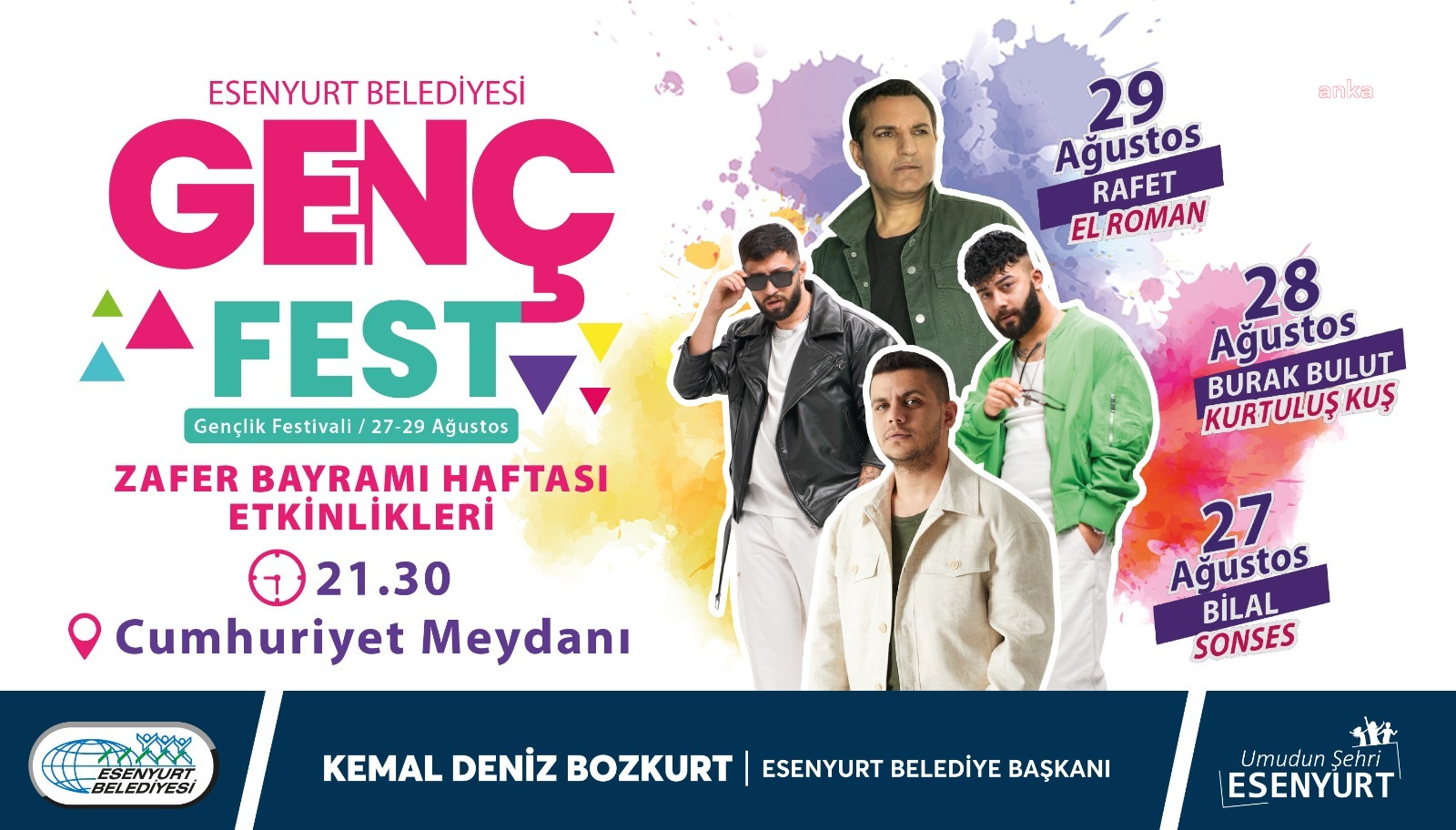 ESENYURT’UN İLK GENÇLİK FESTİVALİ BAŞLIYOR