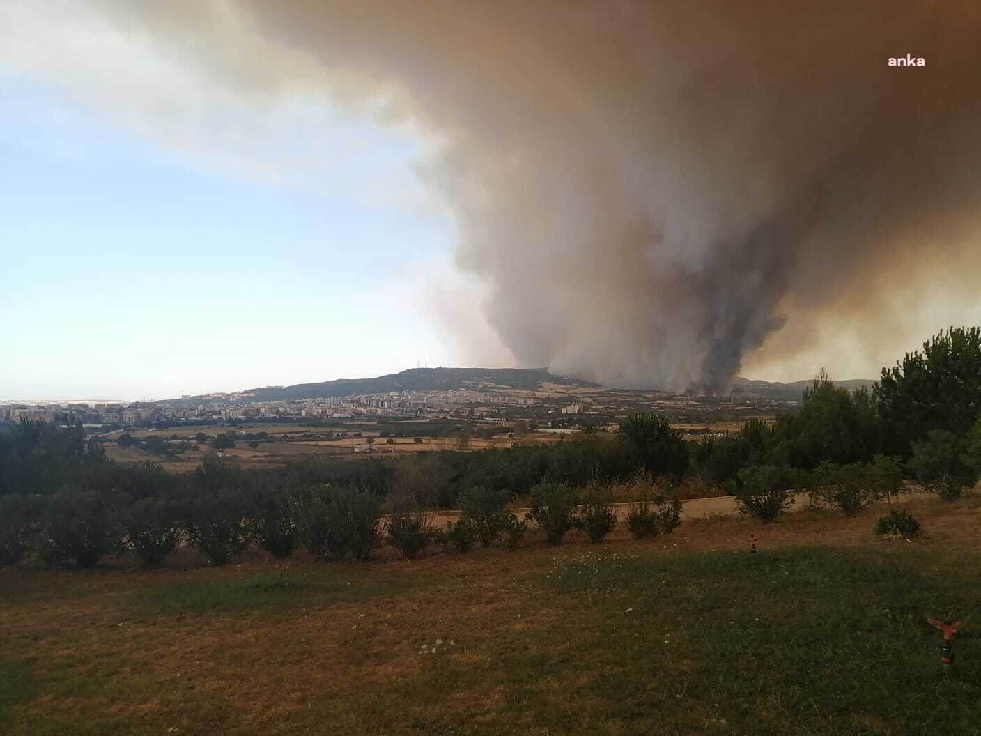 ÇANAKKALE’DE ORMAN YANGINI SÜRÜYOR… AFAD: “ÇANAKKALE BOĞAZI TEK TARAFLI DENİZ ULAŞIMINA AÇILMIŞTIR”
