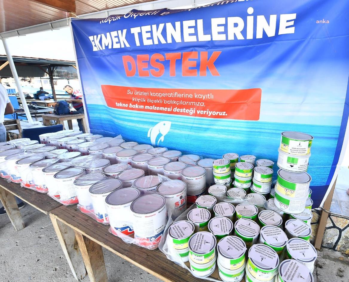 İZMİR BÜYÜKŞEHİR BELEDİYESİ’NDEN AV SEZONU ÖNCESİ BALIKÇILARA DESTEK