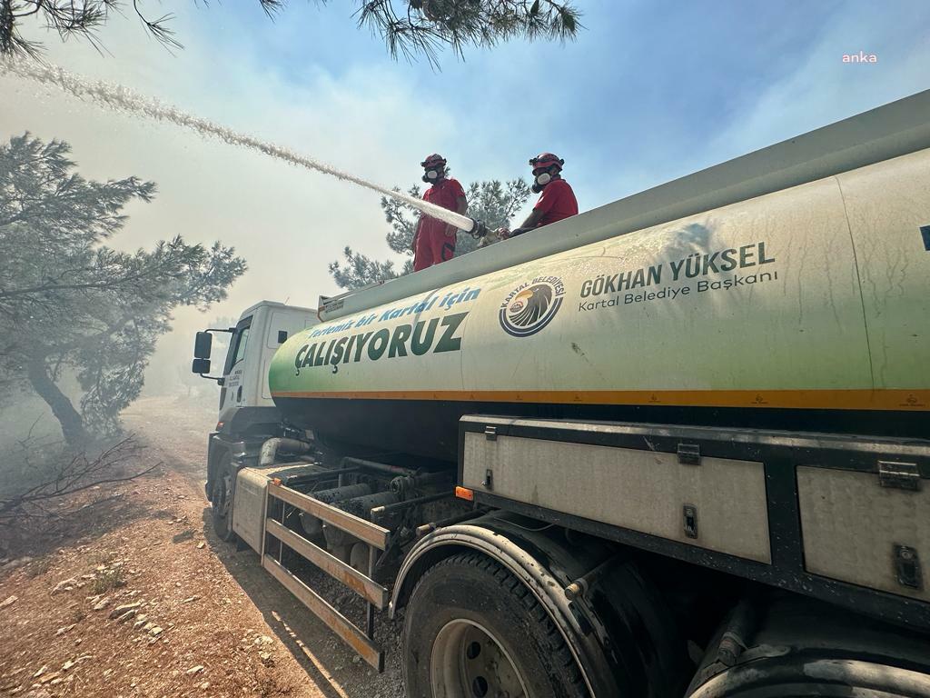 KARTAL BELEDİYESİ’NDEN ÇANAKKALE’DEKİ SOĞUTMA ÇALIŞMALARINA DESTEK