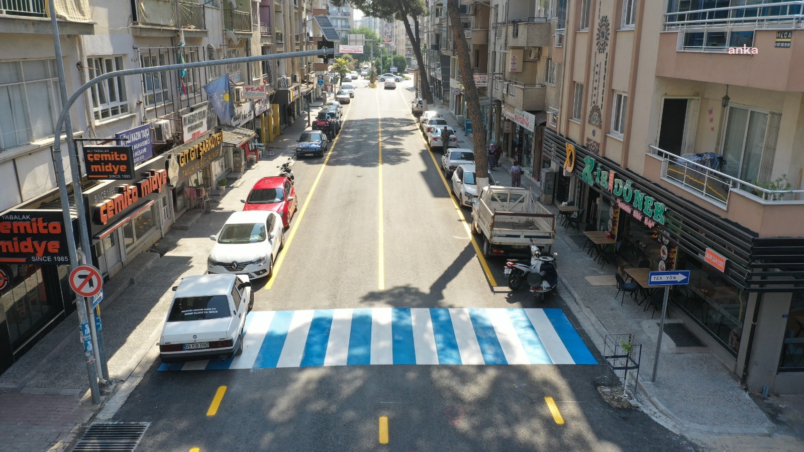 AYDIN BÜYÜKŞEHİR BELEDİYESİ, İNCİRLİOVA TÜRKAN SAYLAN CADDESİ’Nİ YENİLEDİ