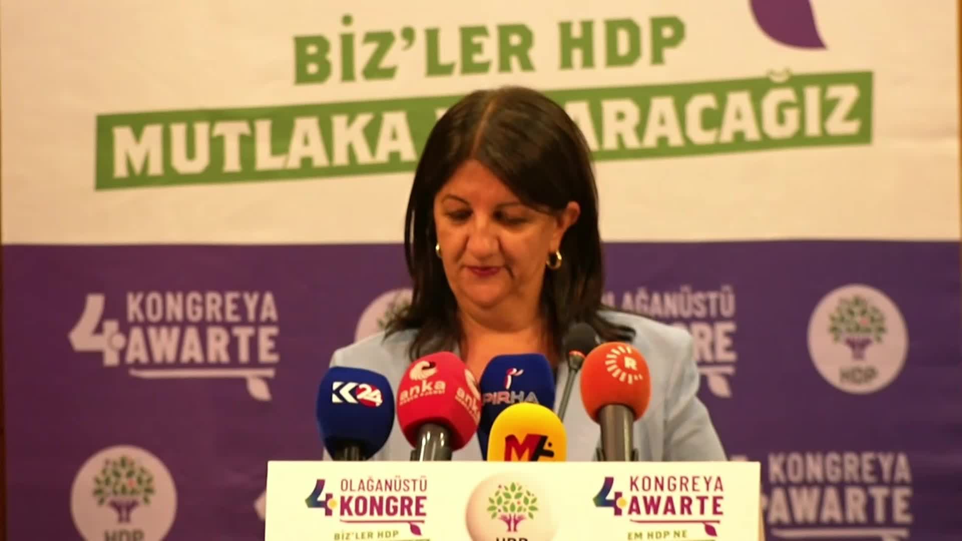 HDP 4’ÜNCÜ OLAĞANÜSTÜ KONGRESİ... BULDAN: “ONURLU BARIŞ MÜCADELESİNDEN VAZGEÇMEYECEĞİZ. KÜRT SORUNUNUN DEMOKRATİK YOLLARDAN ÇÖZÜMÜ İÇİN MÜCADELEYİ BÜYÜTECEĞİZ”