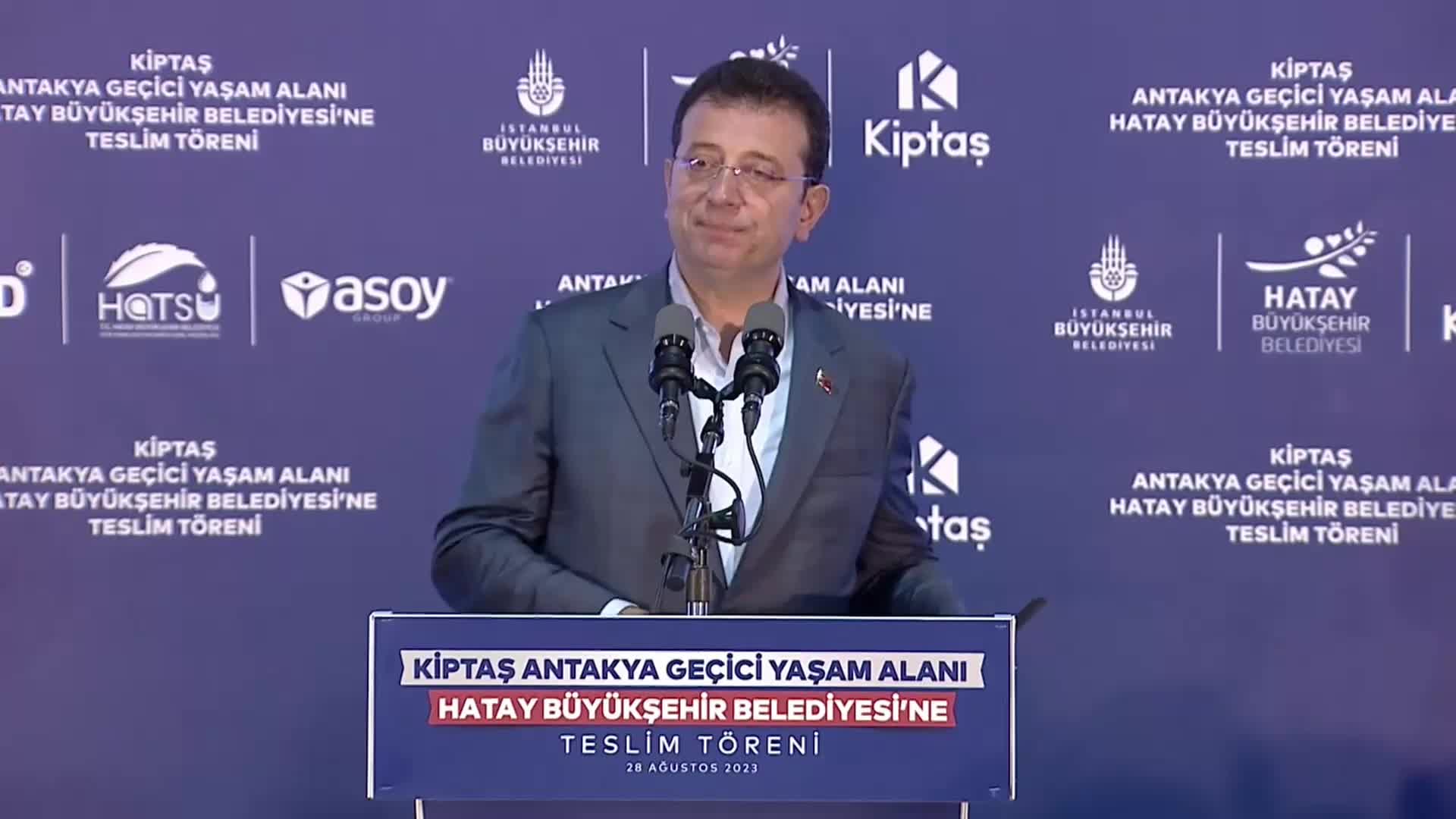 İMAMOĞLU, HATAY'DA KONUŞTU: "KİMSENİN HATA YAPMA, ÖZENSİZ DAVRANMA LÜKSÜNÜN OLMADIĞI BİR DÖNEMDEYİZ"