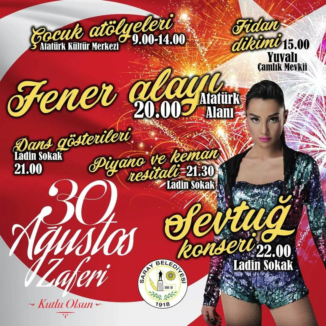 SARAY’DA BÜYÜK ZAFER’İN 101.YILI COŞKUYLA KUTLANACAK