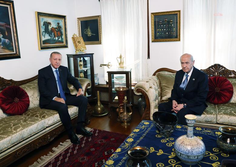 CUMHURBAŞKANI ERDOĞAN, MHP GENEL BAŞKANI DEVLET BAHÇELİ İLE GÖRÜŞTÜ