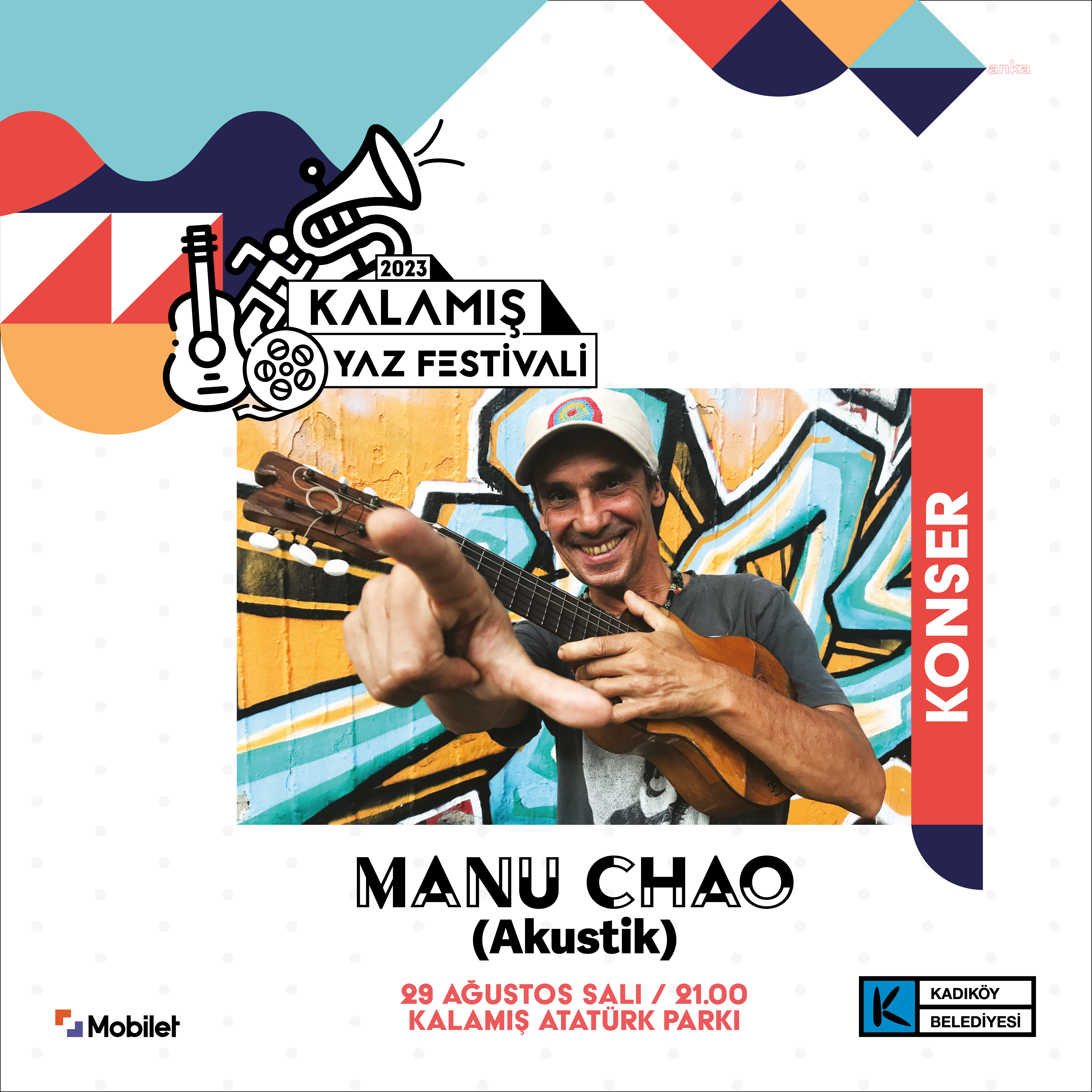 DÜNYACA ÜNLÜ SANATÇI MANU CHAO, KALAMIŞ YAZ FESTİVALİ’NDE