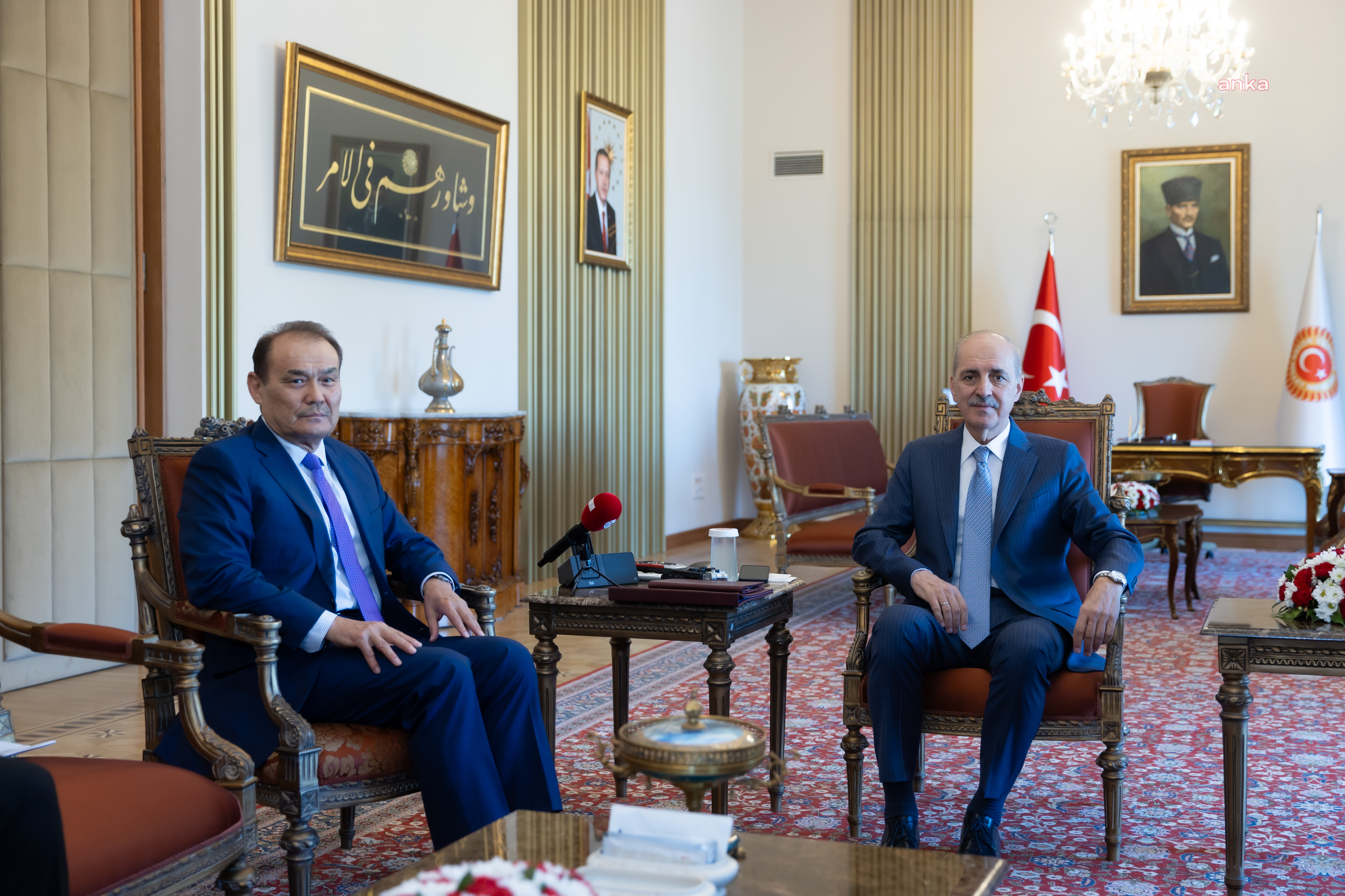 NUMAN KURTULMUŞ TÜRK YATIRIM FONU BAŞKANI BAGHDAD AMREYEV’İ KABUL ETTİ