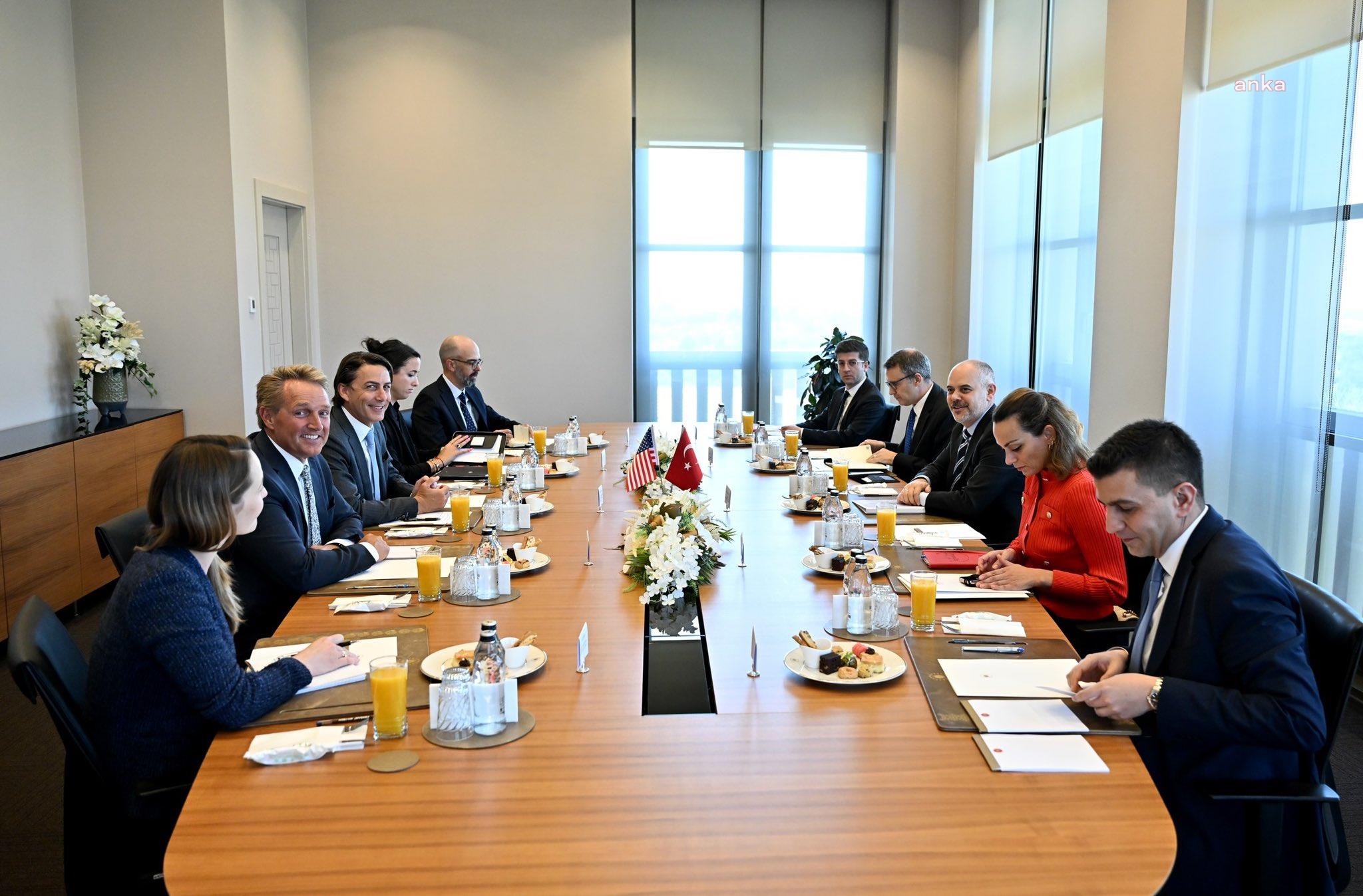 AKİF ÇAĞATAY KILIÇ, ABD BAŞKANI KÜRESEL ALTYAPI VE ENERJİ GÜVENLİĞİ ÖZEL KOORDİNATÖRÜ AMOS J. HOCHSTEIN'IN BERABERİNDEKİ HEYET İLE GÖRÜŞTÜ