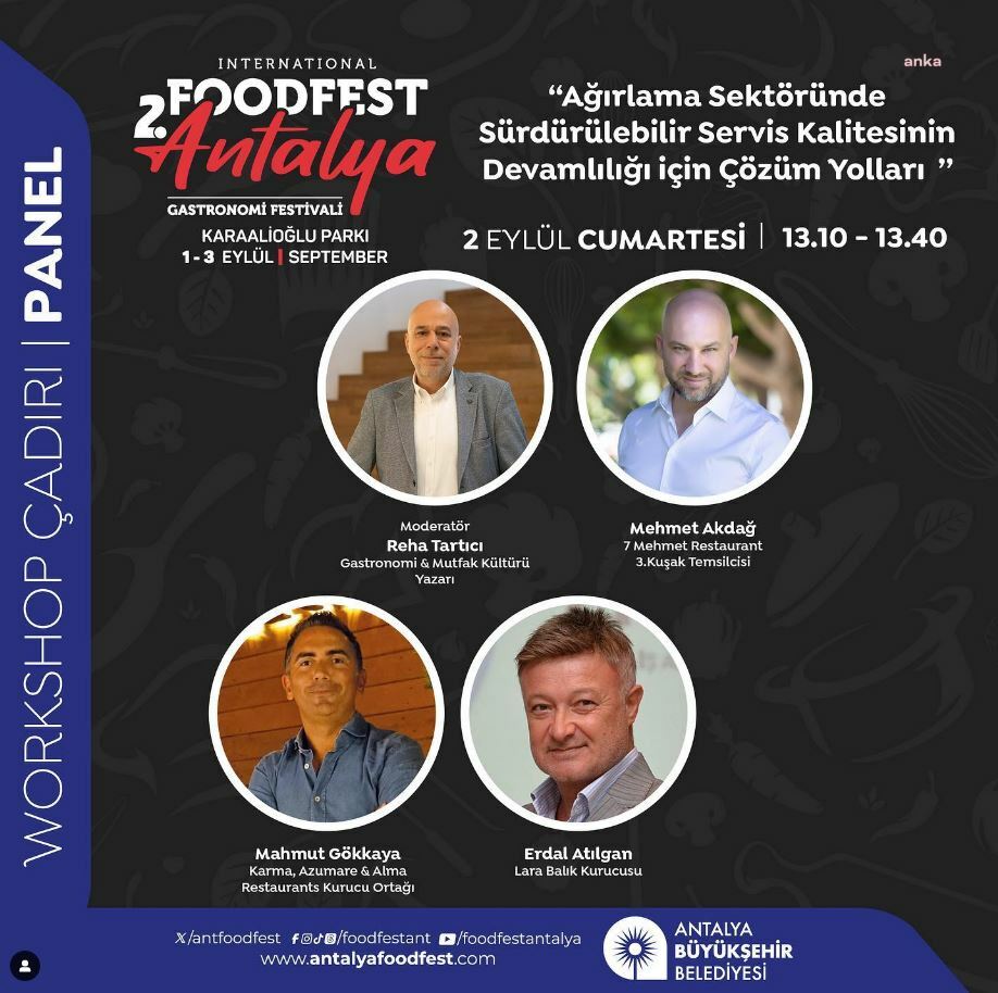 ANTALYA’NIN GASTRONOMİ FESTİVALİ 'FOOD FEST' BAŞLIYOR