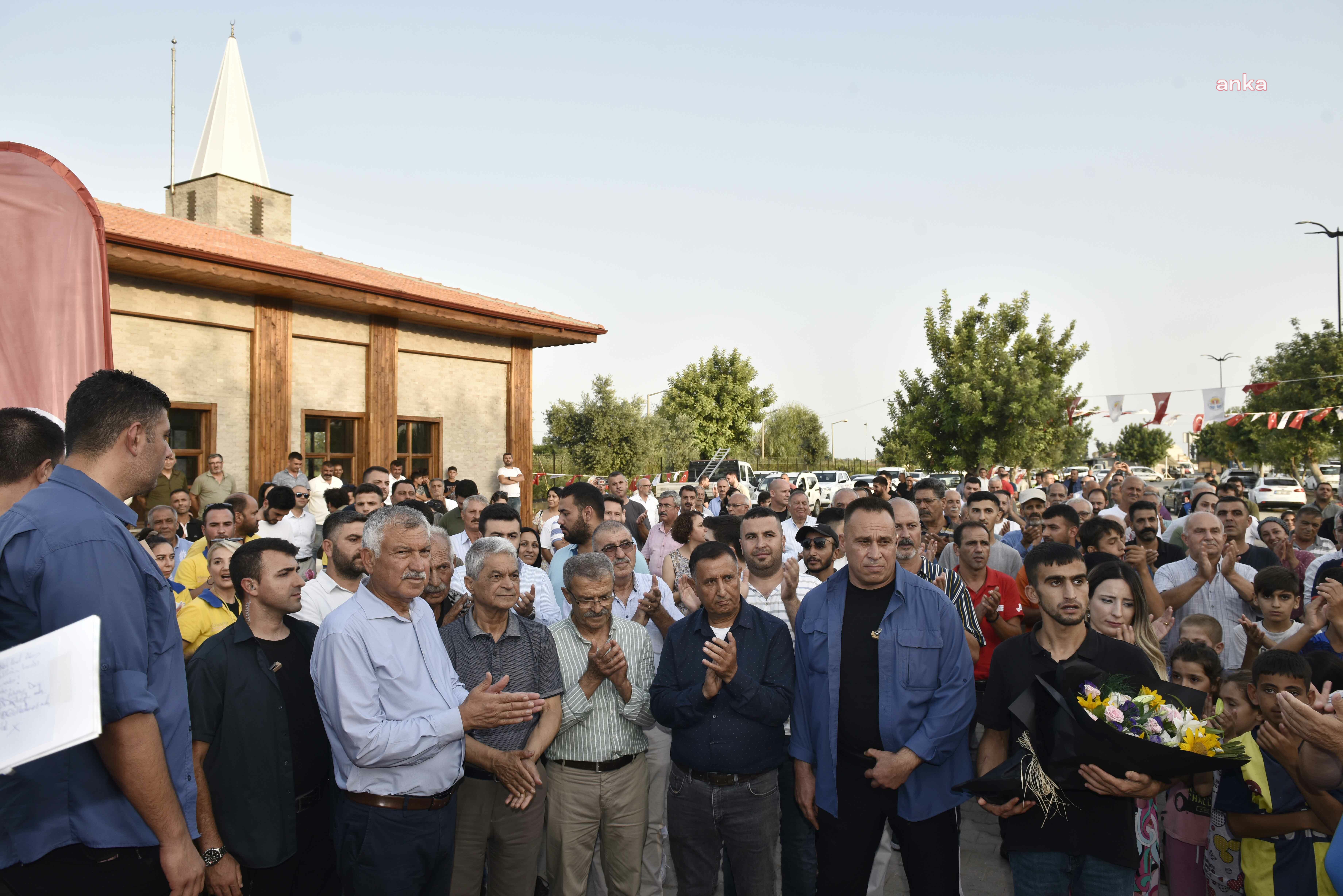 ADANA BÜYÜKŞEHİR'İN YAPIMINI TAMAMLADIĞI KÜÇÜKOBA MEZARLIĞI CAMİSİ İBADETE AÇILDI