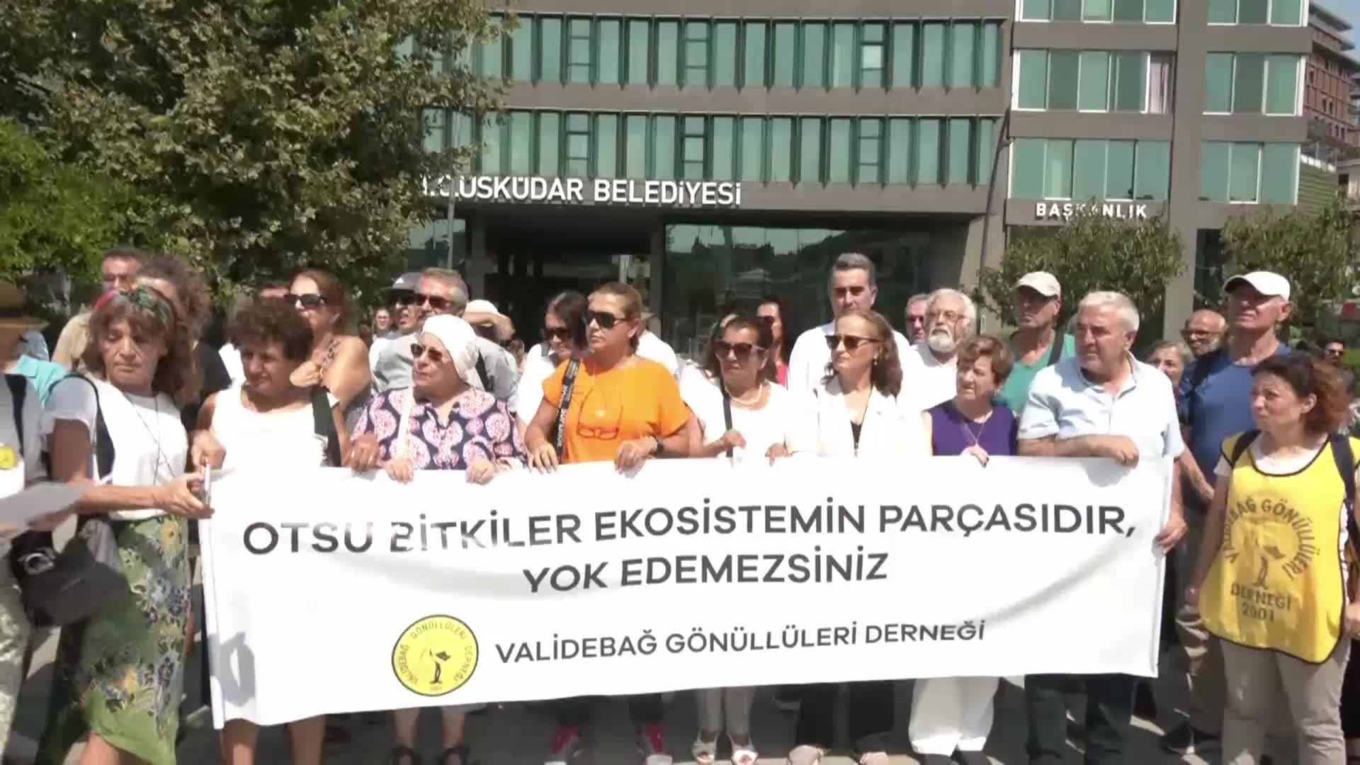 VALİDEBAĞ GÖNÜLLÜLERİ: ÜSKÜDAR BELEDİYESİ YİNE KENDİNDEN BEKLENENİ YAPTI KORU’NUN OTSU BİTKİLERİNİ KATLETTİ