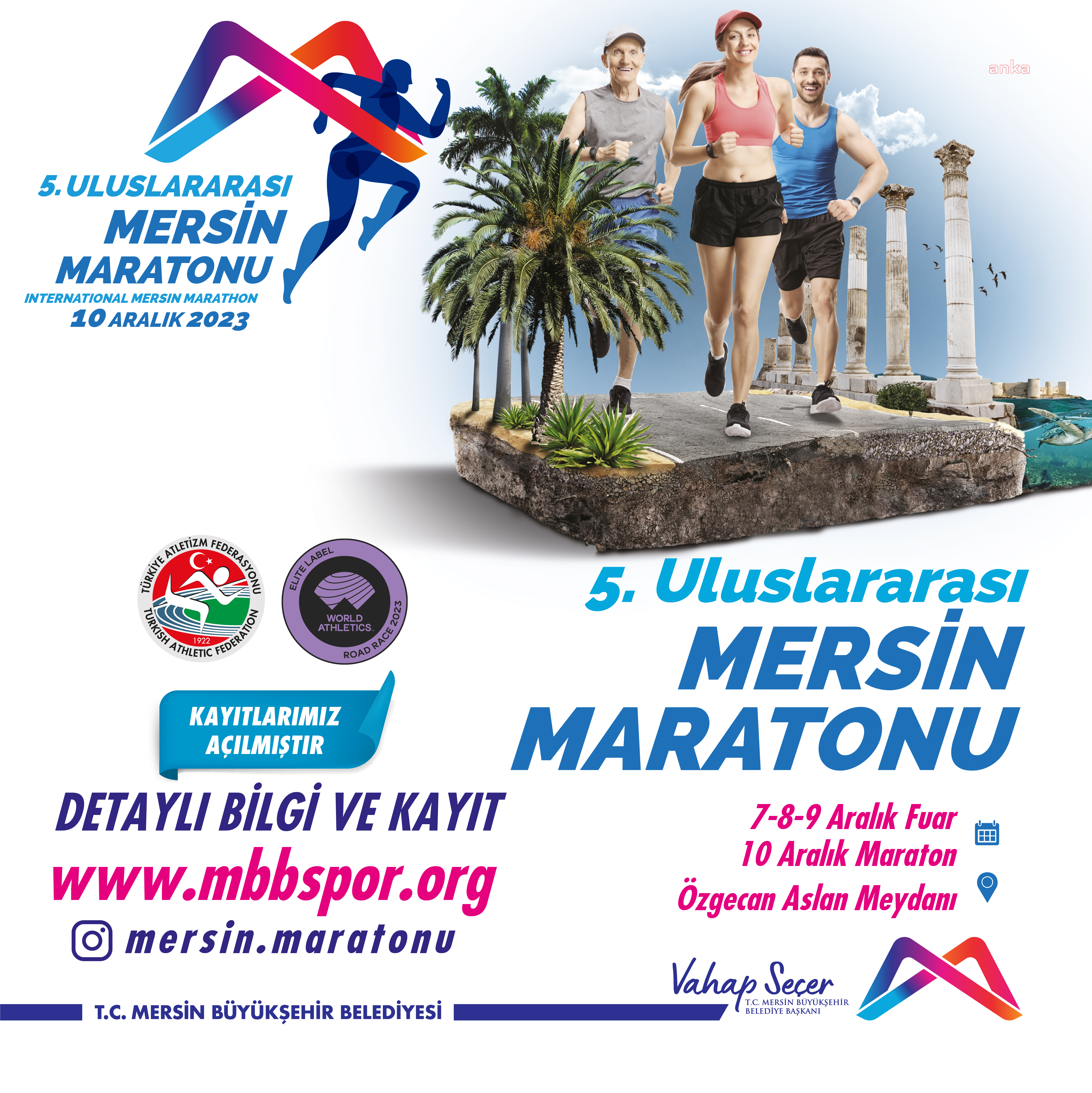 ULUSLARARASI MERSİN MARATONU İÇİN HEYECAN BAŞLADI