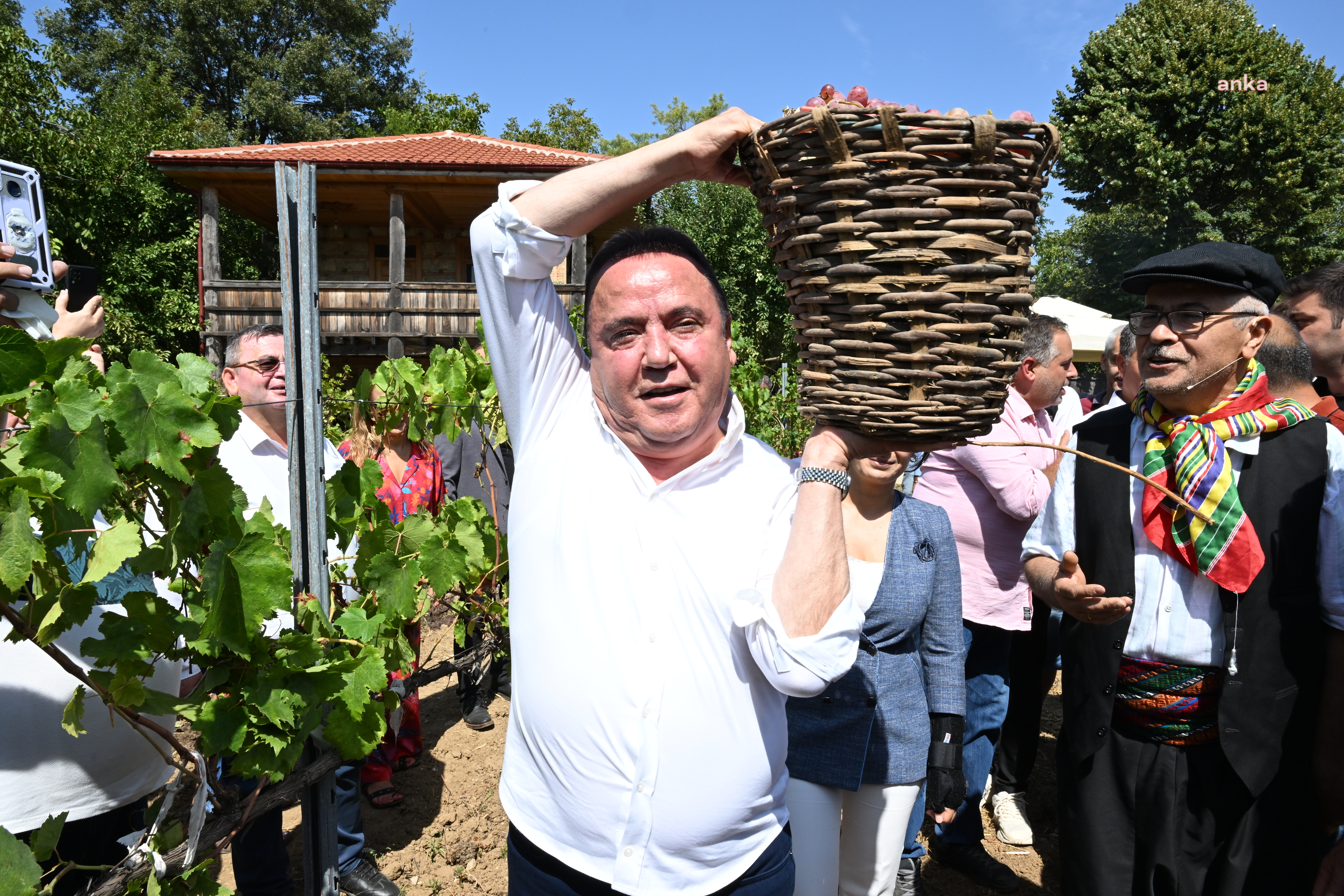 ANTALYA GASTRONOMİ FESTİVALİ’NİN İKİNCİ GÜNÜNDE MOR ÜZÜM HASADI YAPILDI